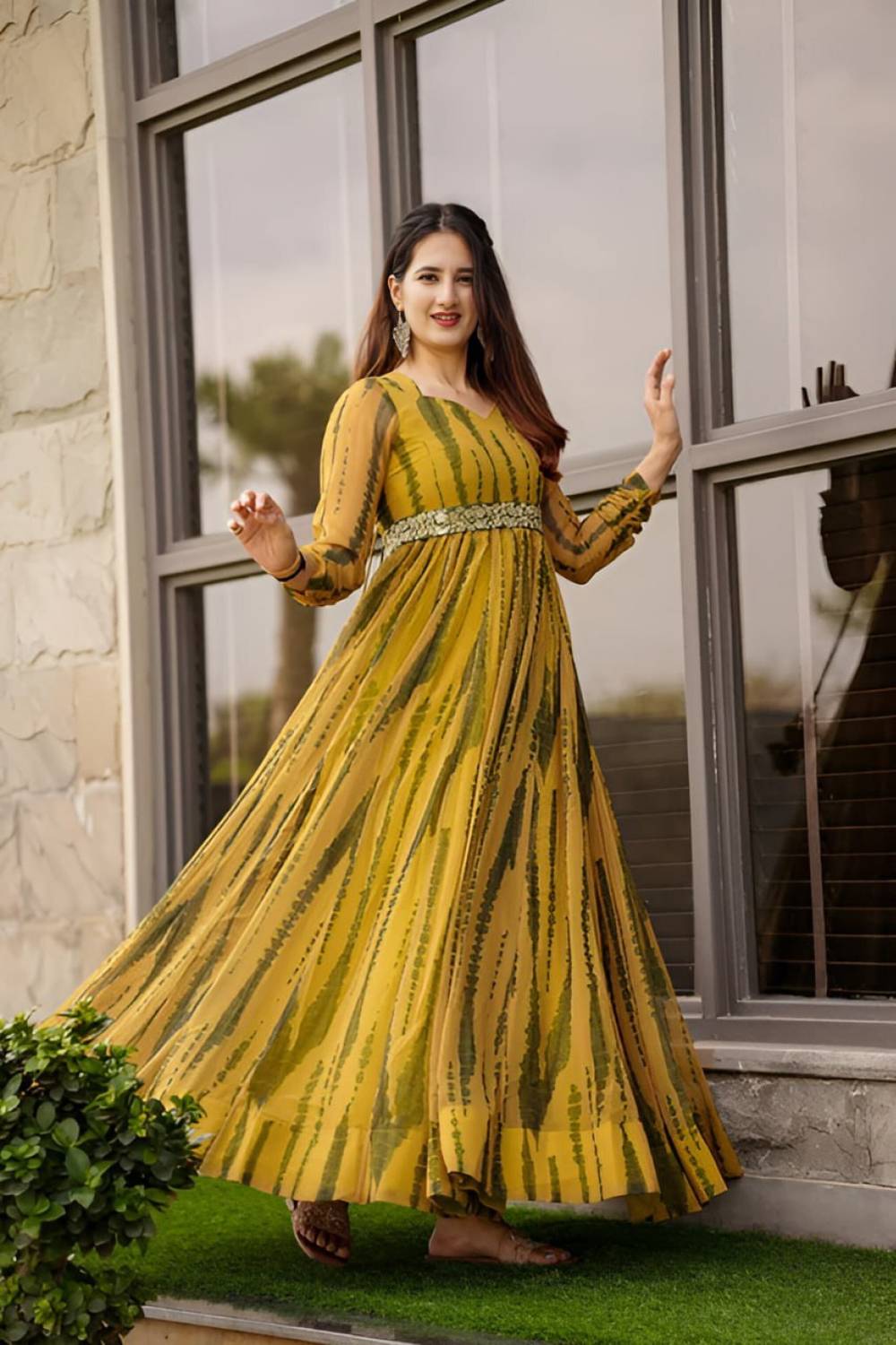 flipkart ladies dress Anarkali Gown Flipkart Stylish Gown Anarkali Dress Flipkart Ladies Dress  Munga Fashion Women Printed