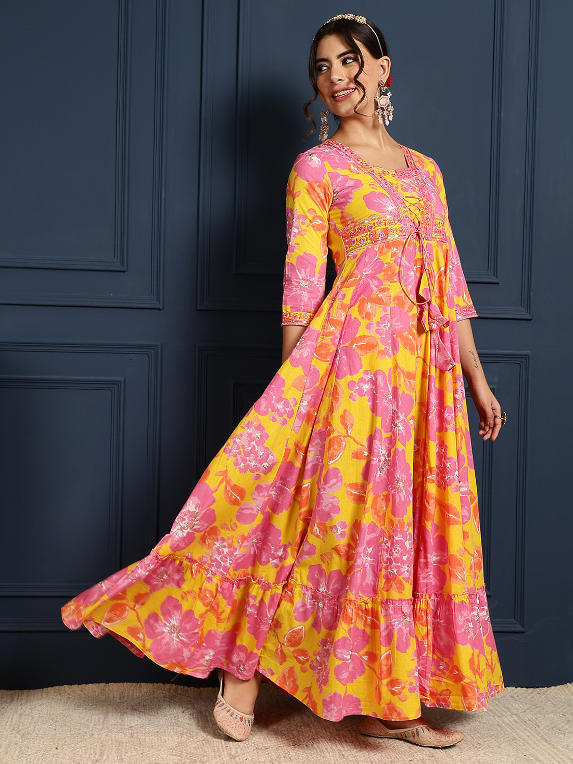 Image of Gulmohar Jaipur Anarkali Gown