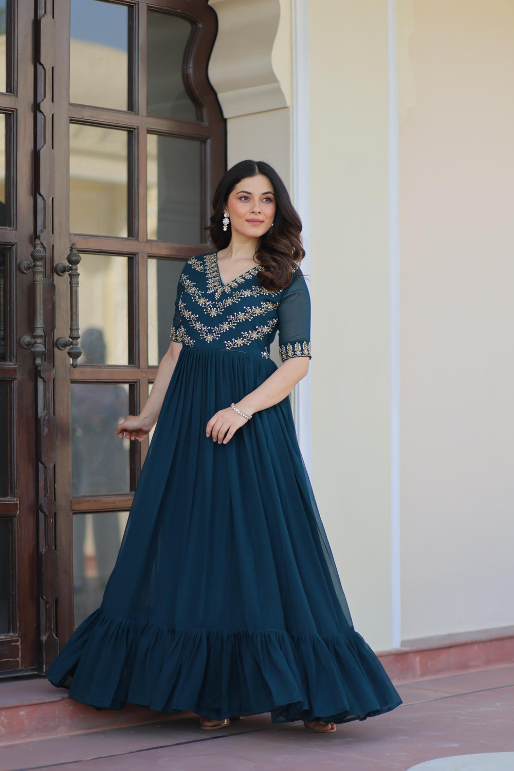 Image of Tilton Anarkali Gown
