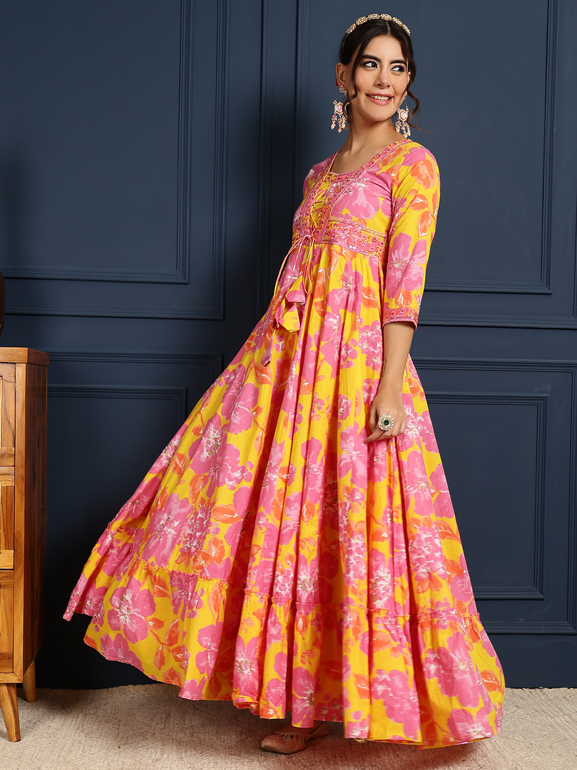 Image of Gulmohar Jaipur Anarkali Gown