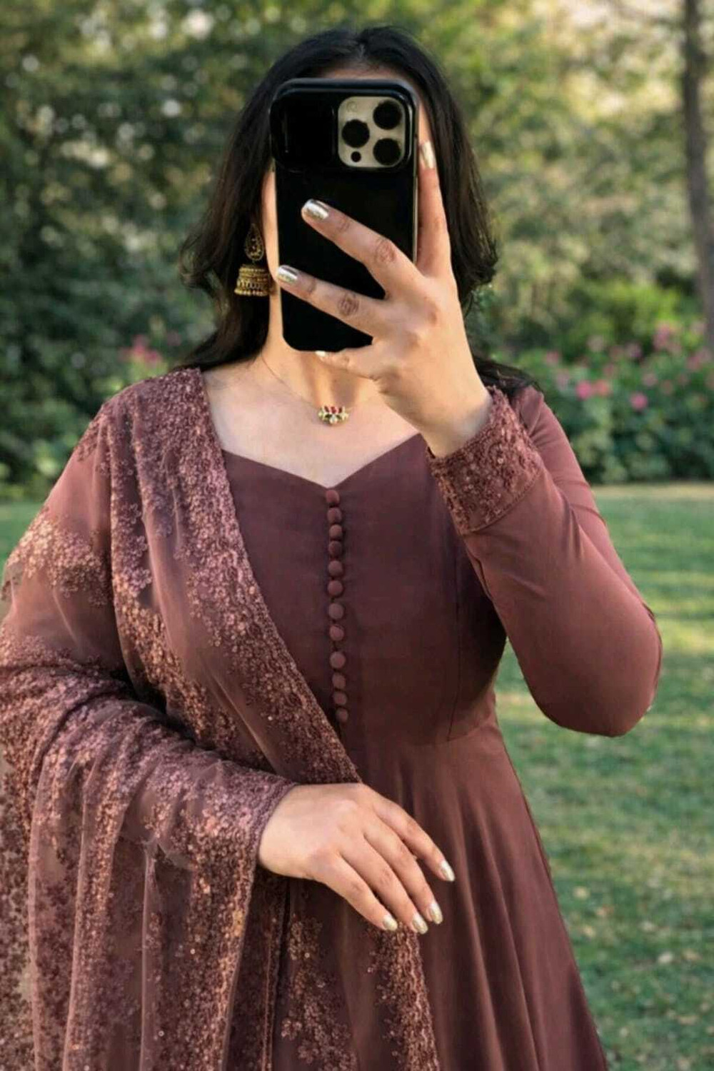 Image of HAYAN STYLISTA Anarkali Gown