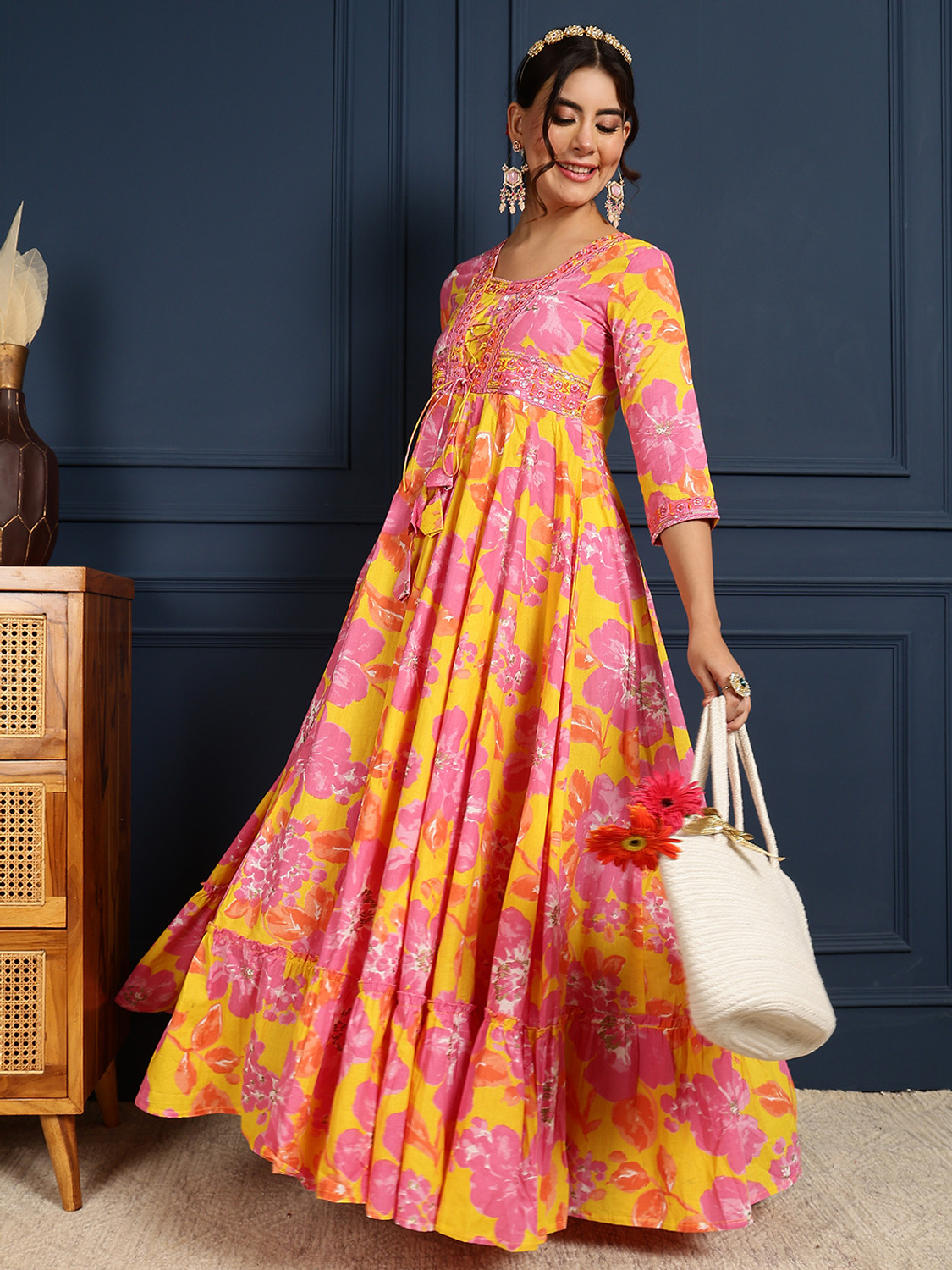 Image of Gulmohar Jaipur Anarkali Gown