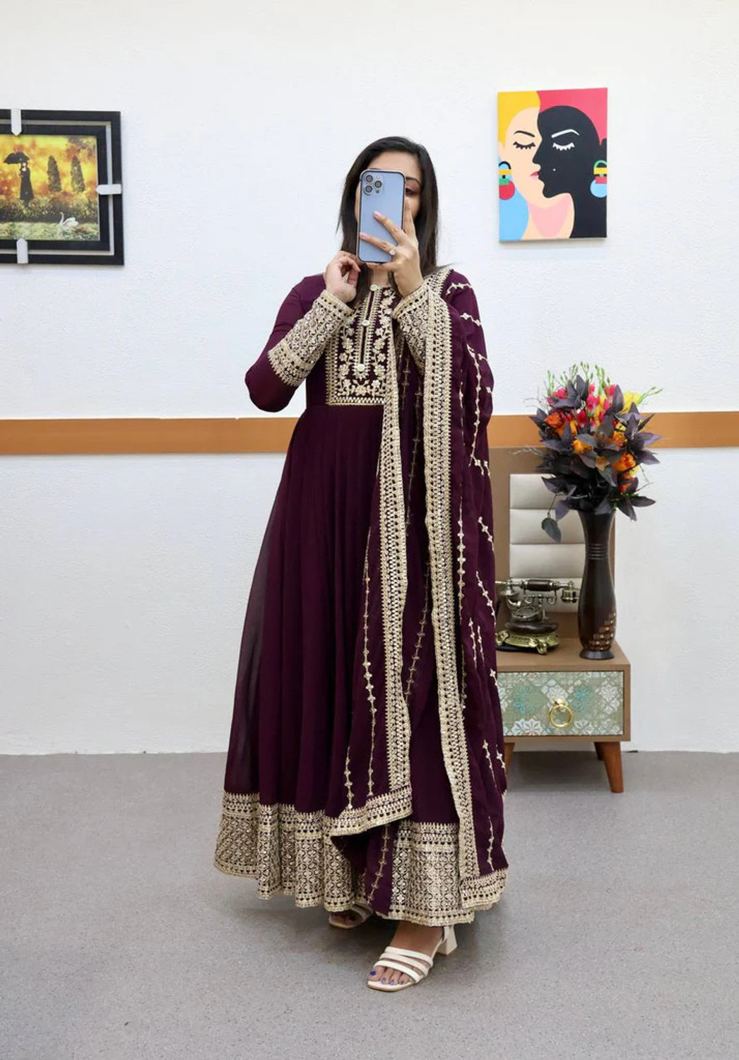 Image of GRISHU COLLECTION Anarkali Gown