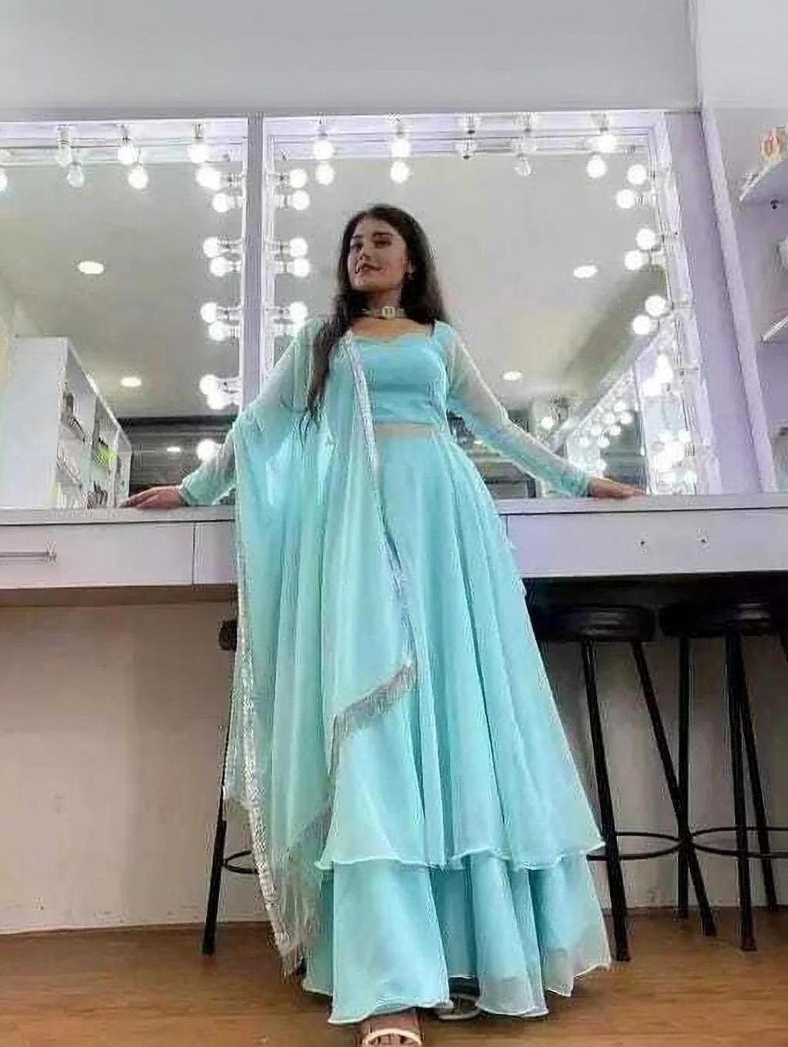 JE BHAGVAN CREATION Flared/A-line Gown
