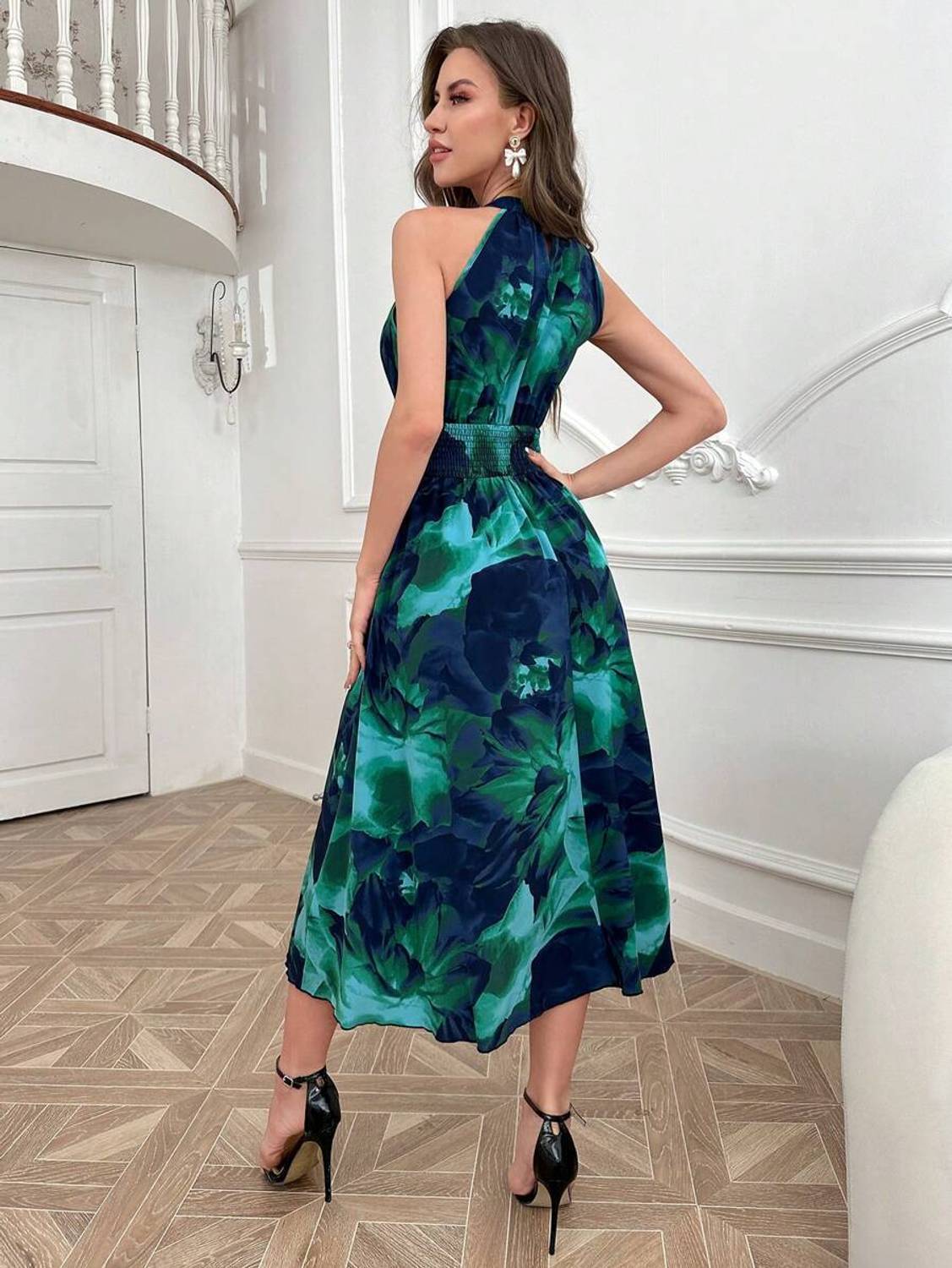 Nautiful Women Fit and Flare Light Blue Maxi Dress - Image 2