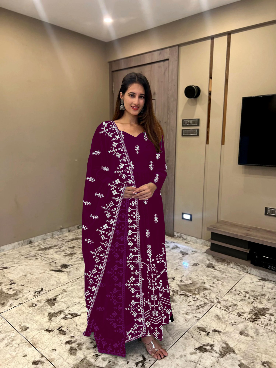 Image of MISS CLOTHING Anarkali Gown