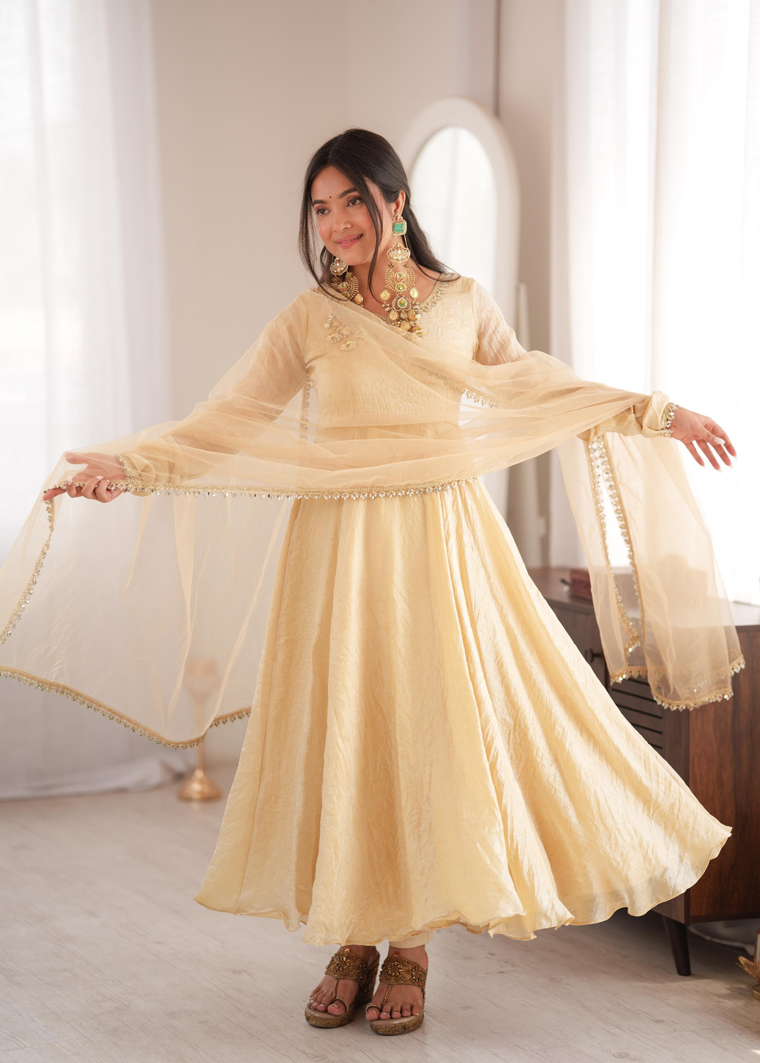 Image of MENSHI CREATION Anarkali Gown