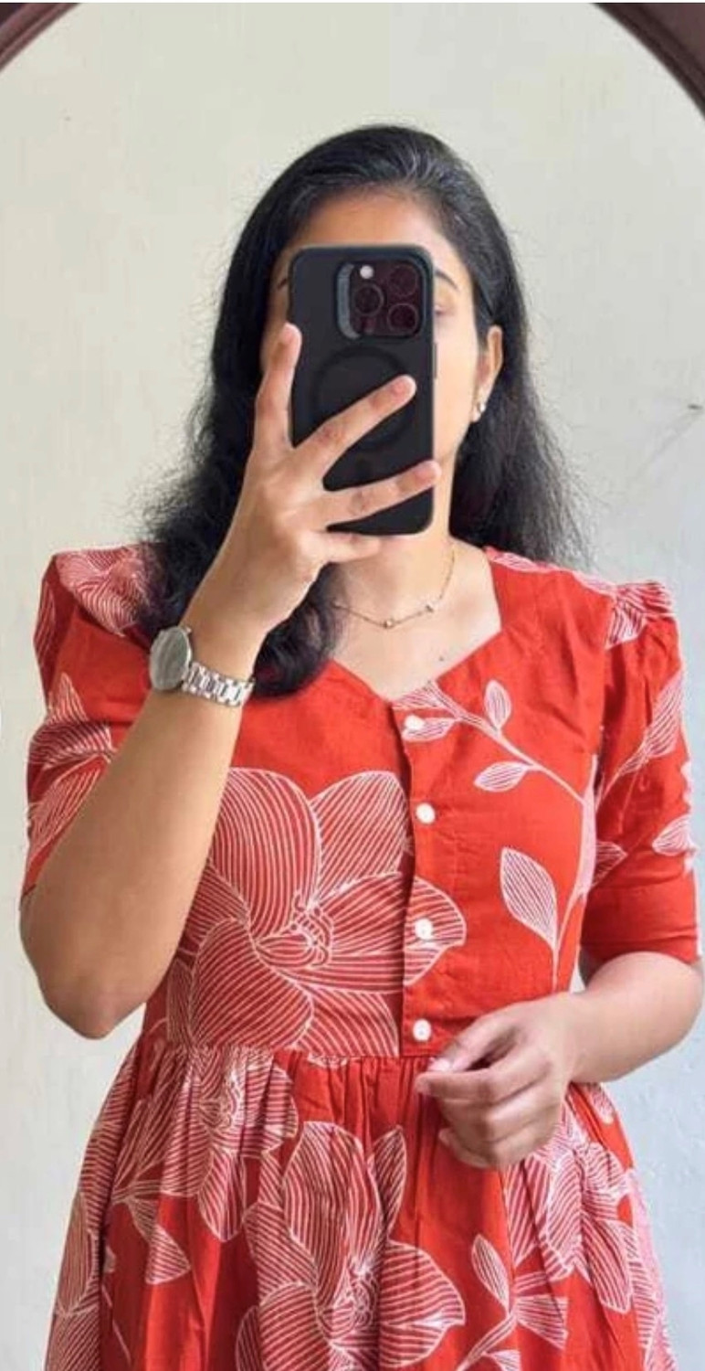 Image of AAYAT CREATION Women Floral Print Gown Kurta