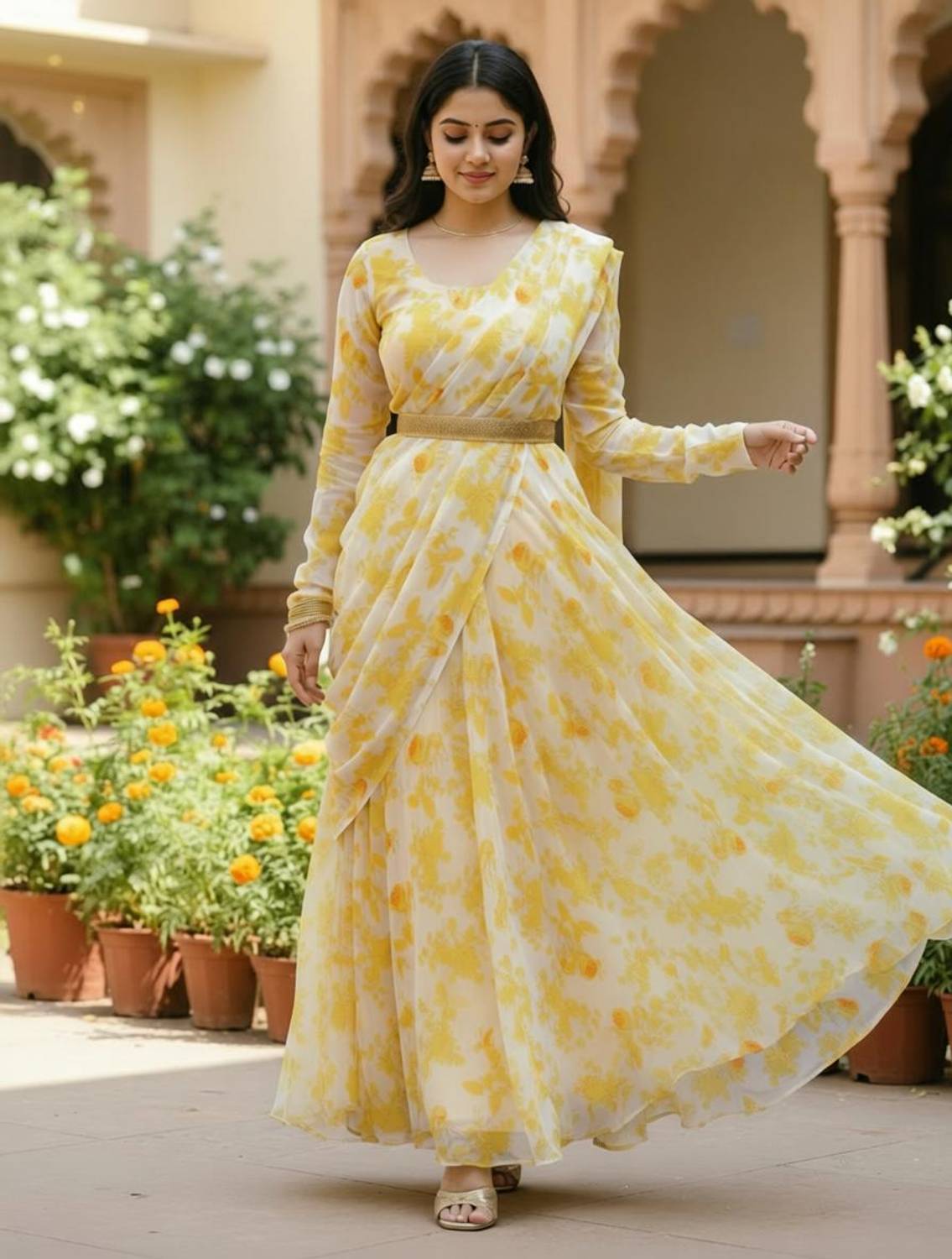 ADESHCREATIONN Anarkali Gown