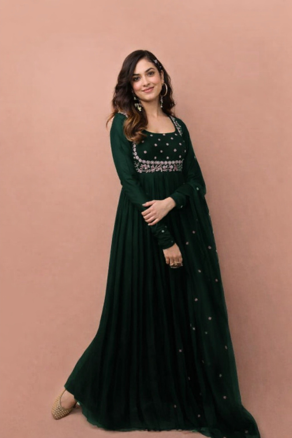 Image of PERONICA FASHION Women Kurti Dupatta Set