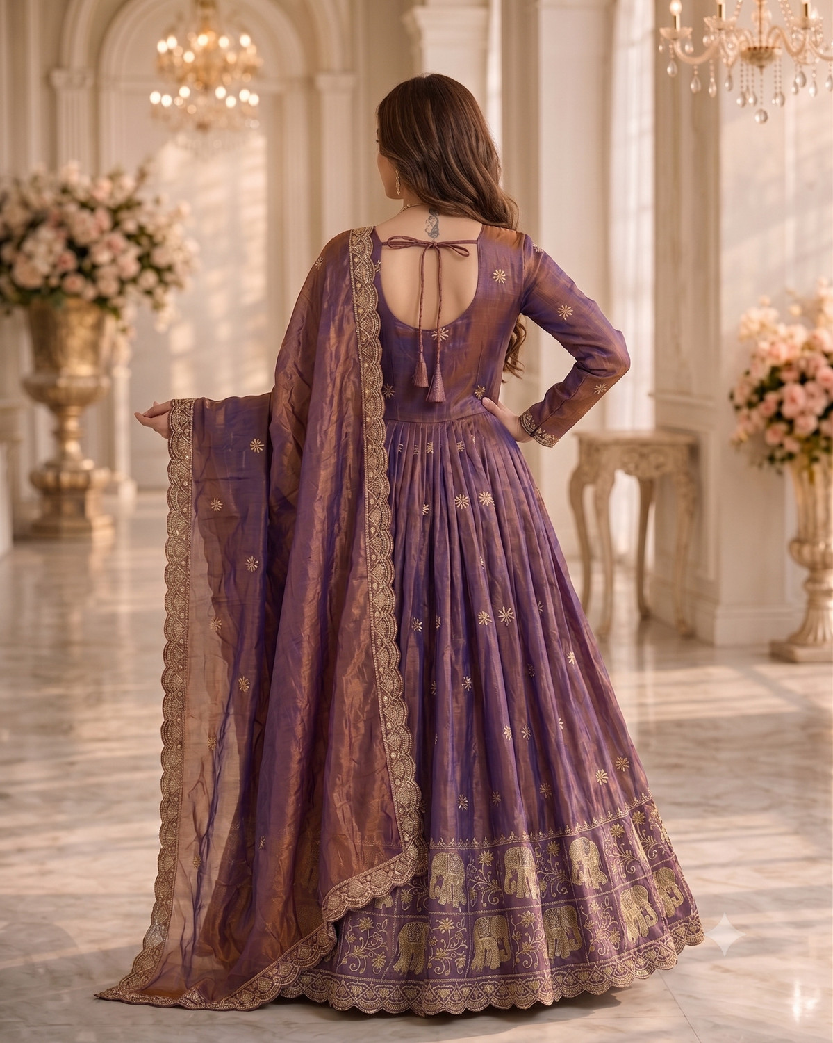 Image of Anghanbrothers Anarkali Gown