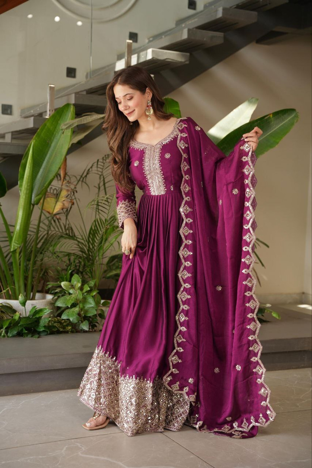 Image of Om Creation Anarkali Gown
