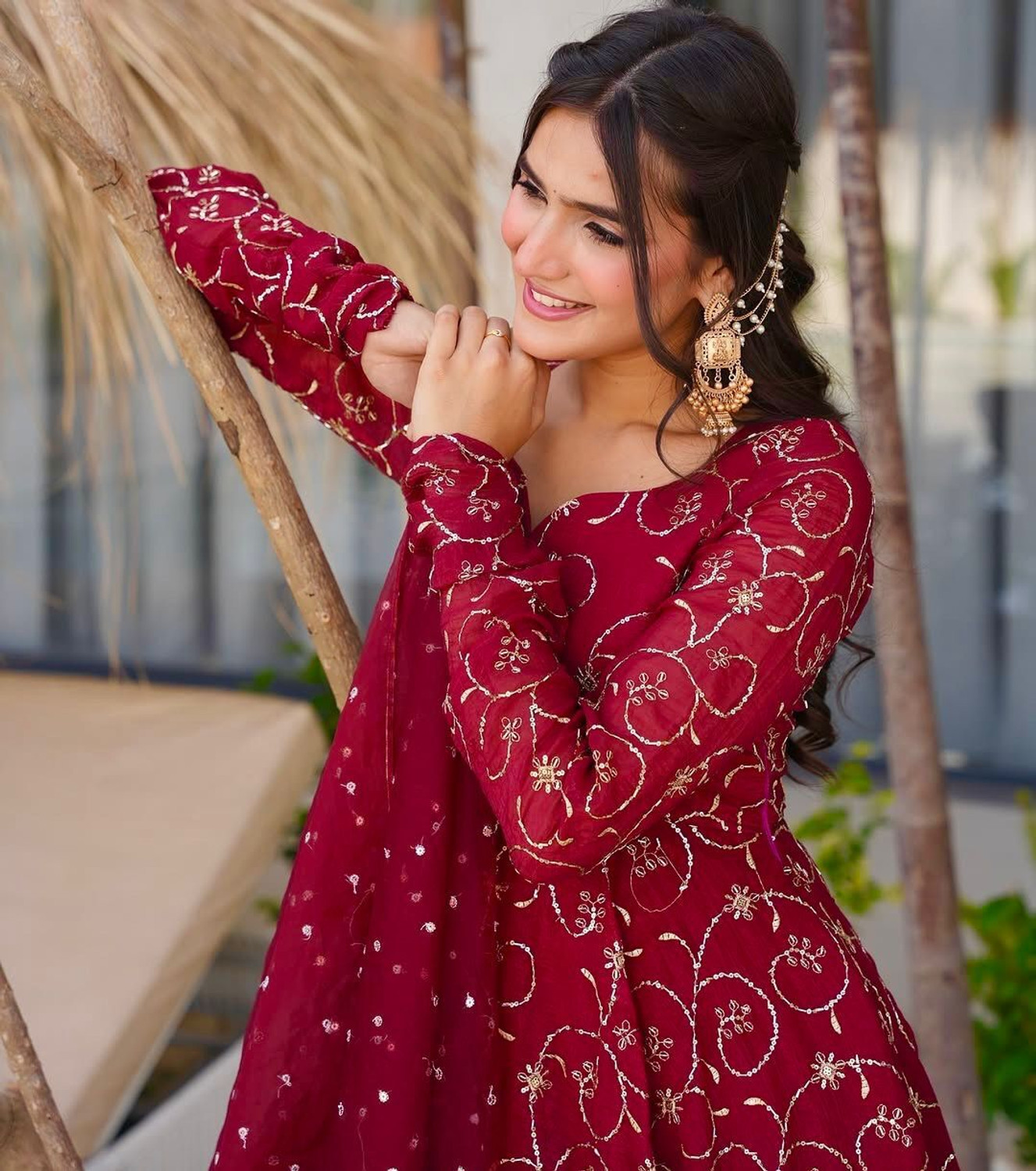 Image of Jay Gopal Tex Anarkali Gown