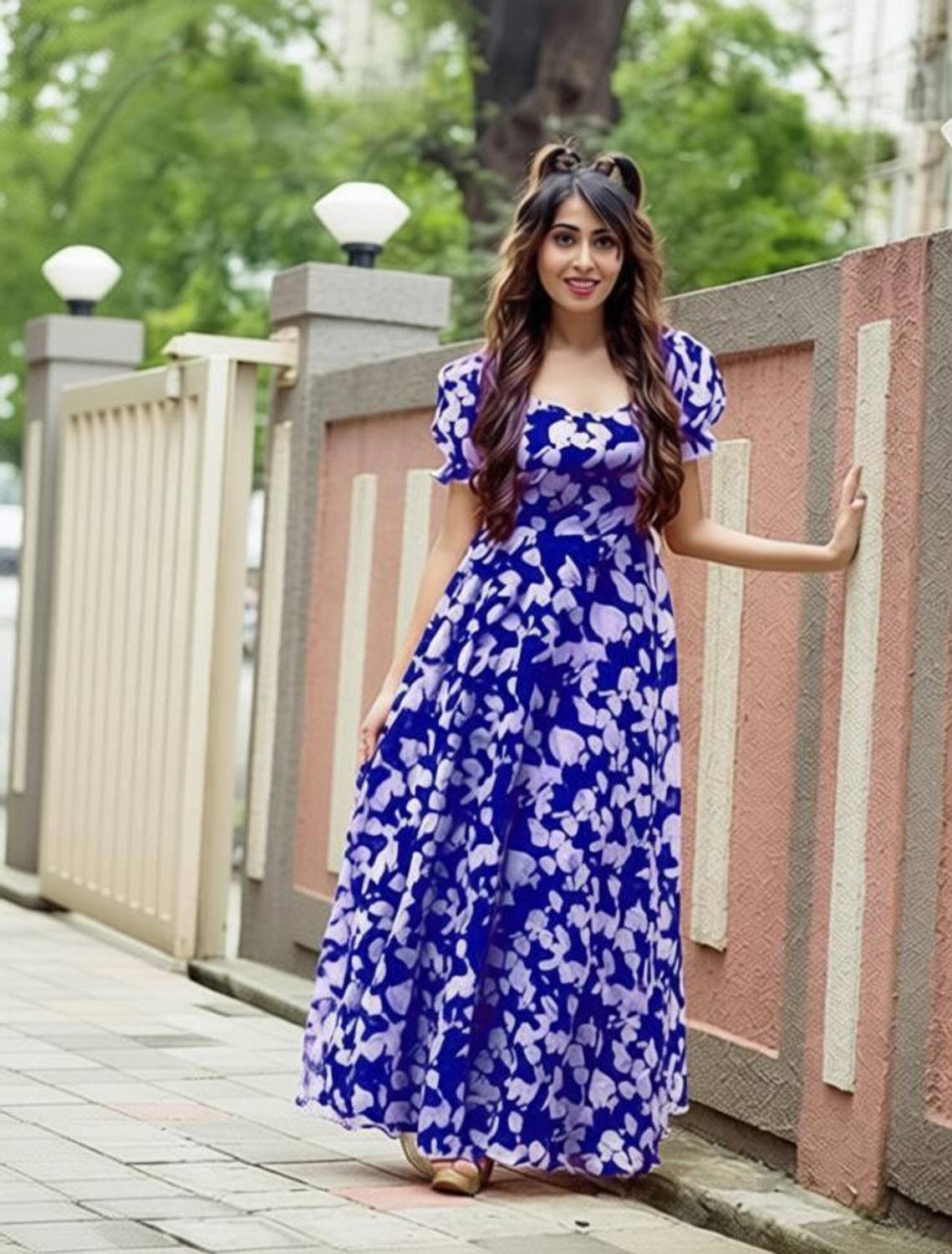 LAHER FASHION Anarkali Gown