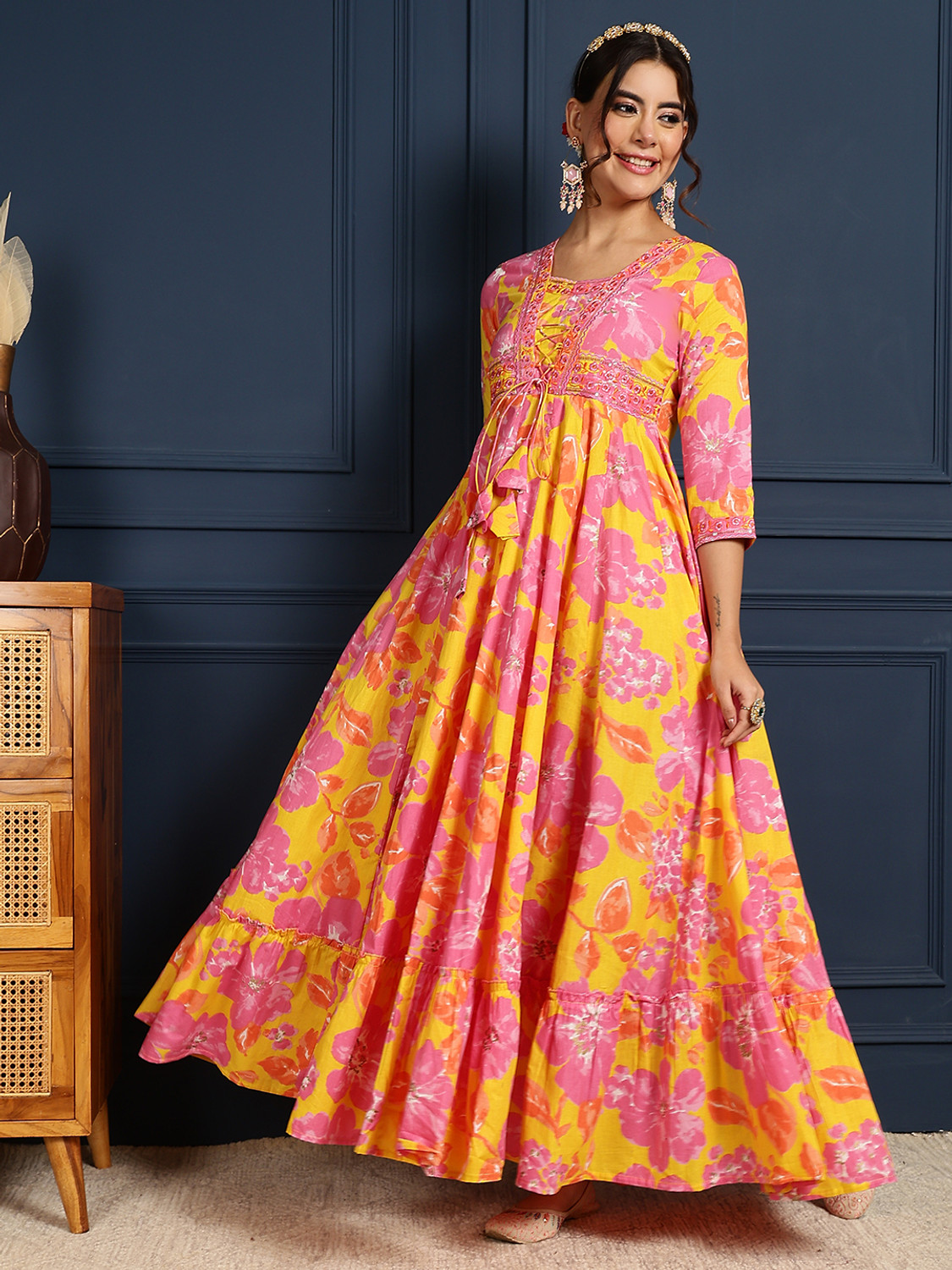 Image of Gulmohar Jaipur Anarkali Gown