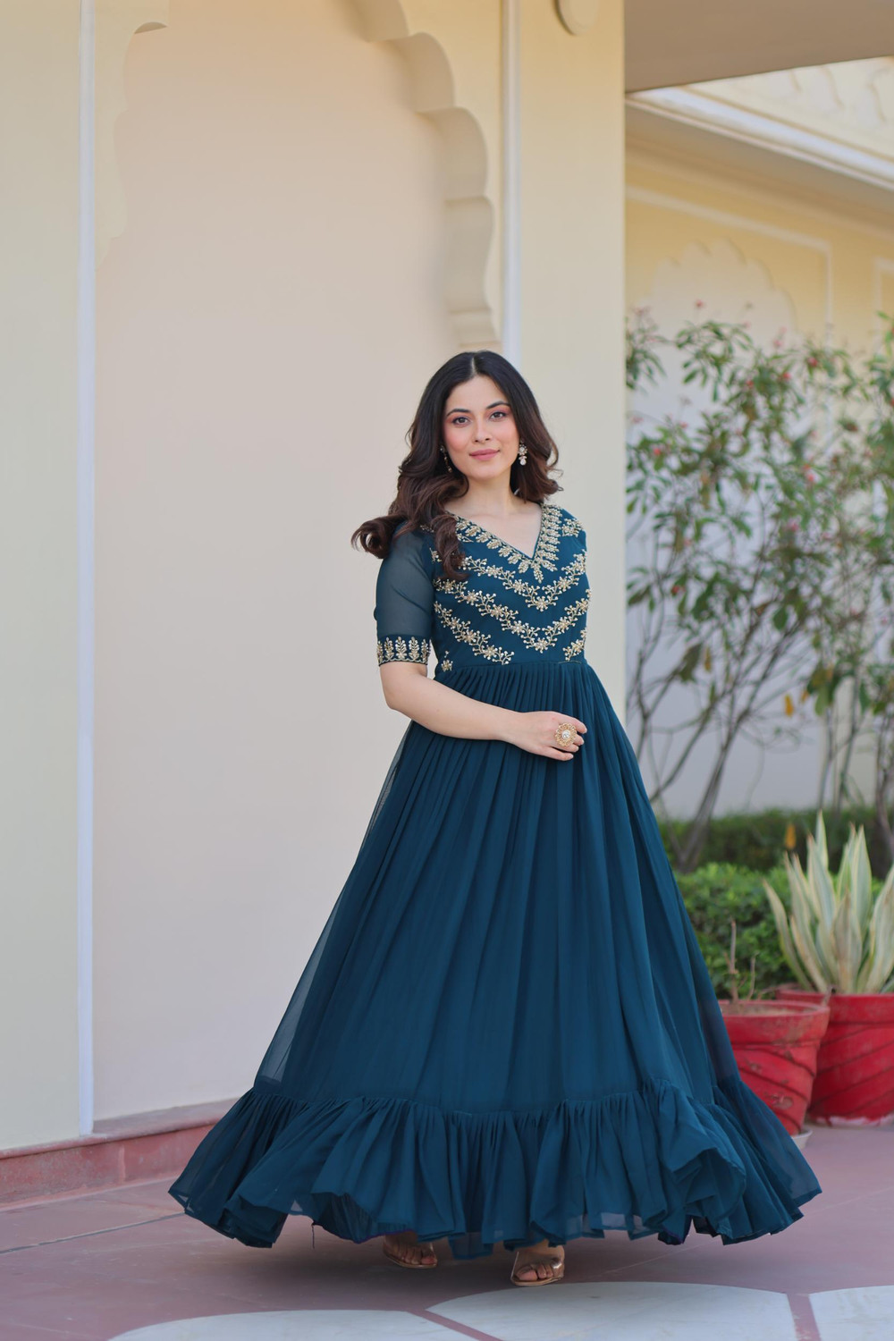 Image of Tilton Anarkali Gown