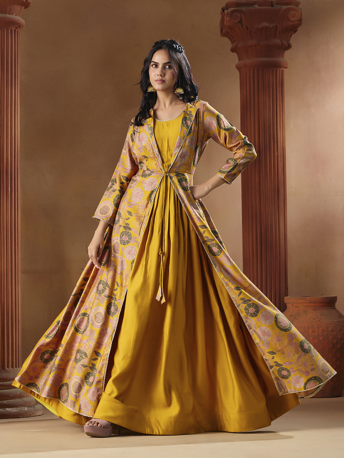 Image of Madhuram Flared /A-line Gown