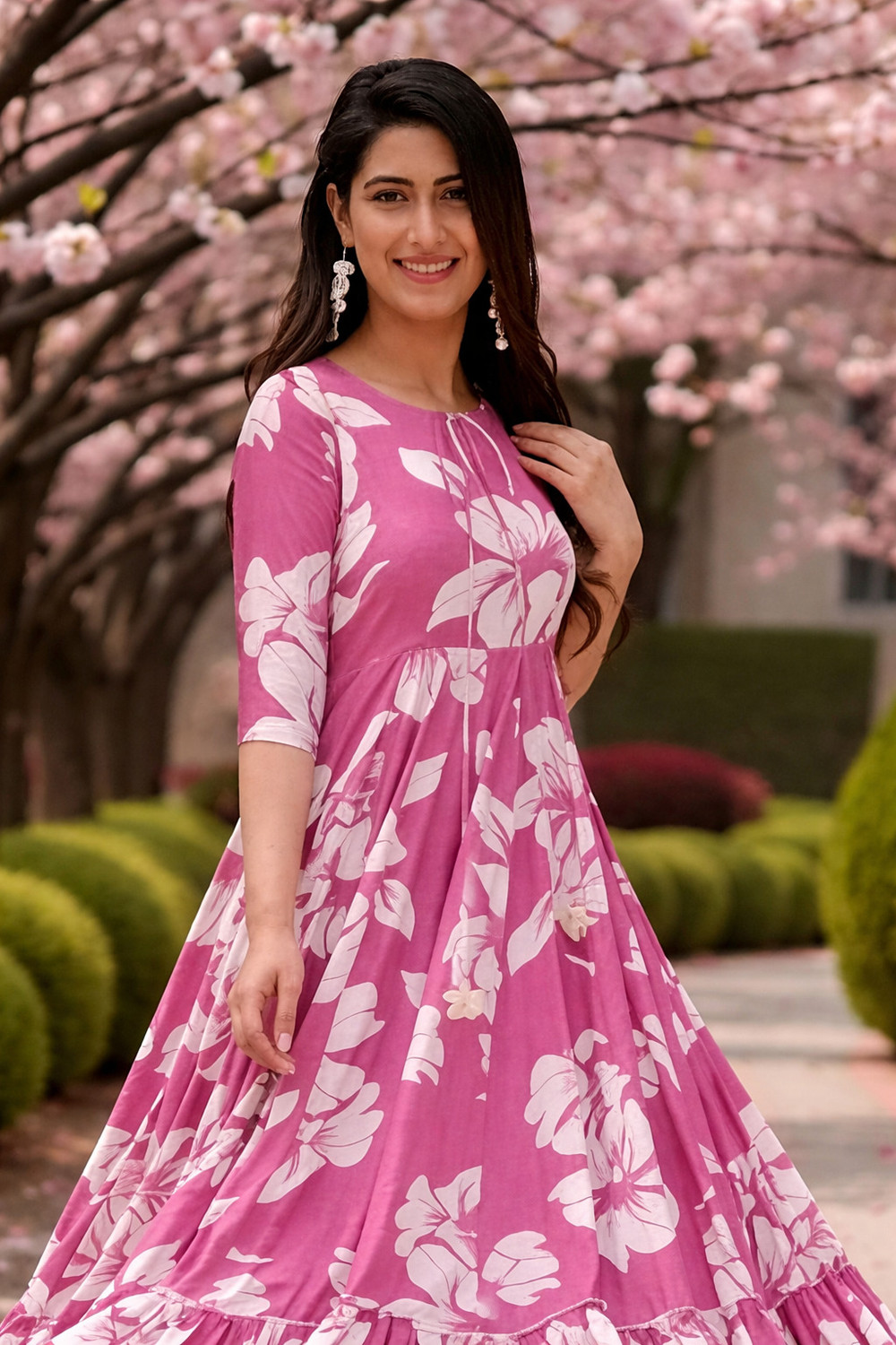 Image of BHOLE BABA ENTERPRISES Anarkali Gown