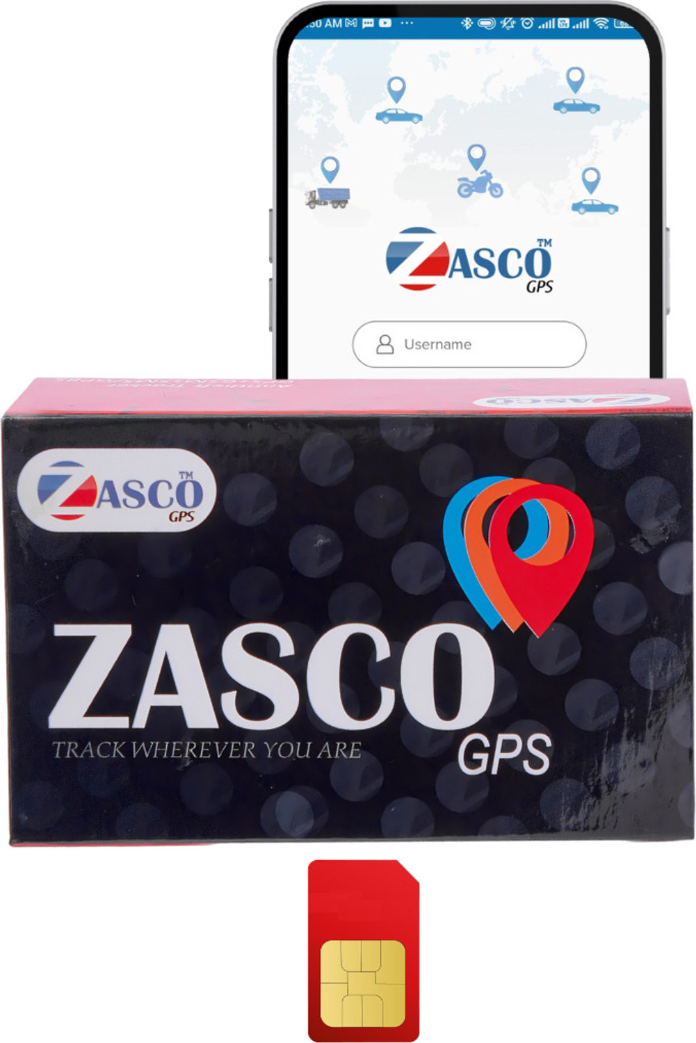 Image of ZASCO V5 PRO Engine ON /OFF (ANTI-THEFT ALERT) GPS for Car Bike (With M2M SIM) GPS Device