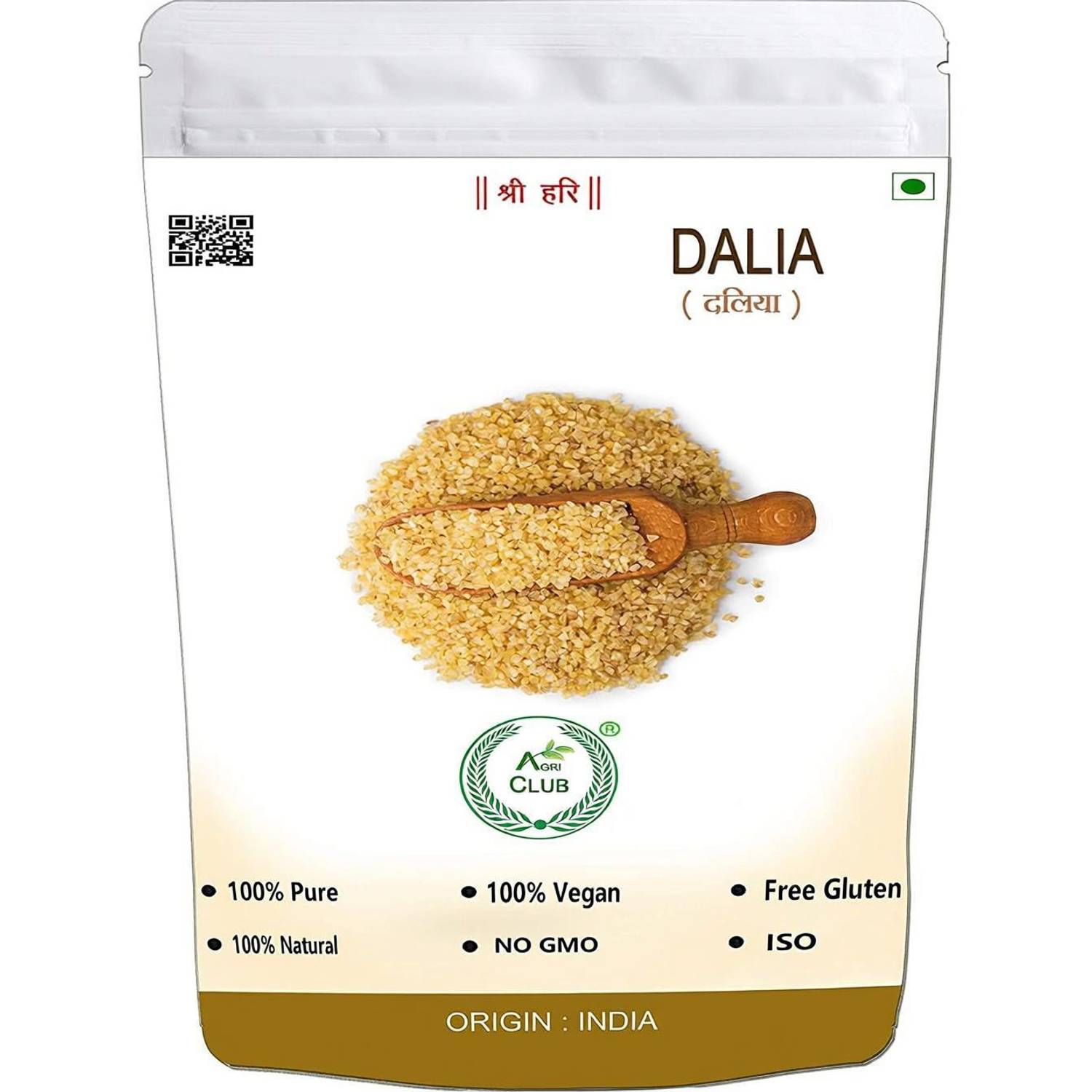 AGRI CLUB Dalia (1 Kg) Broken Wheat