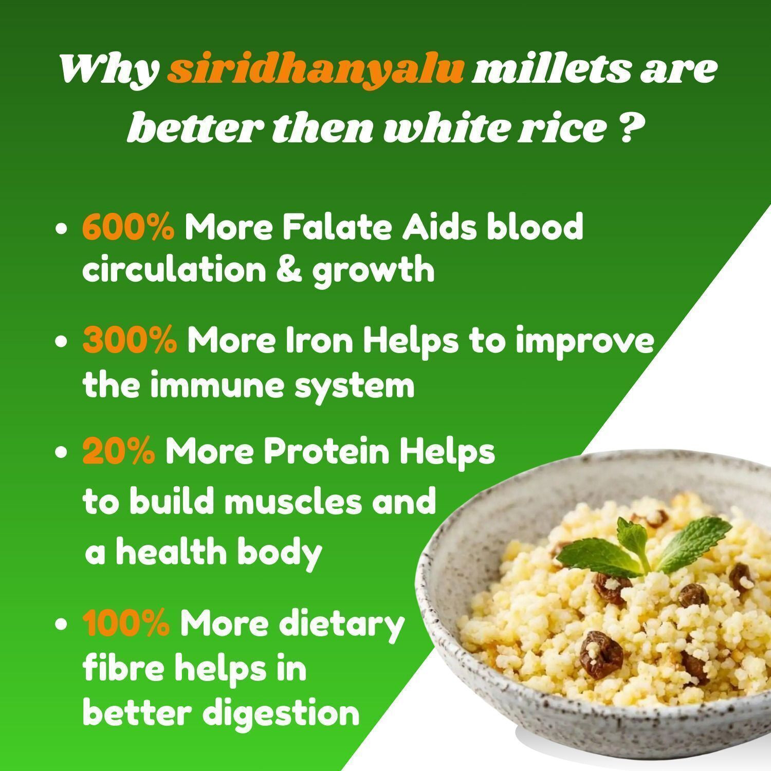 Image of siridhanyalu Millets Kodo, Little, Foxtail, Barnyard, Browntop Mixed Millet