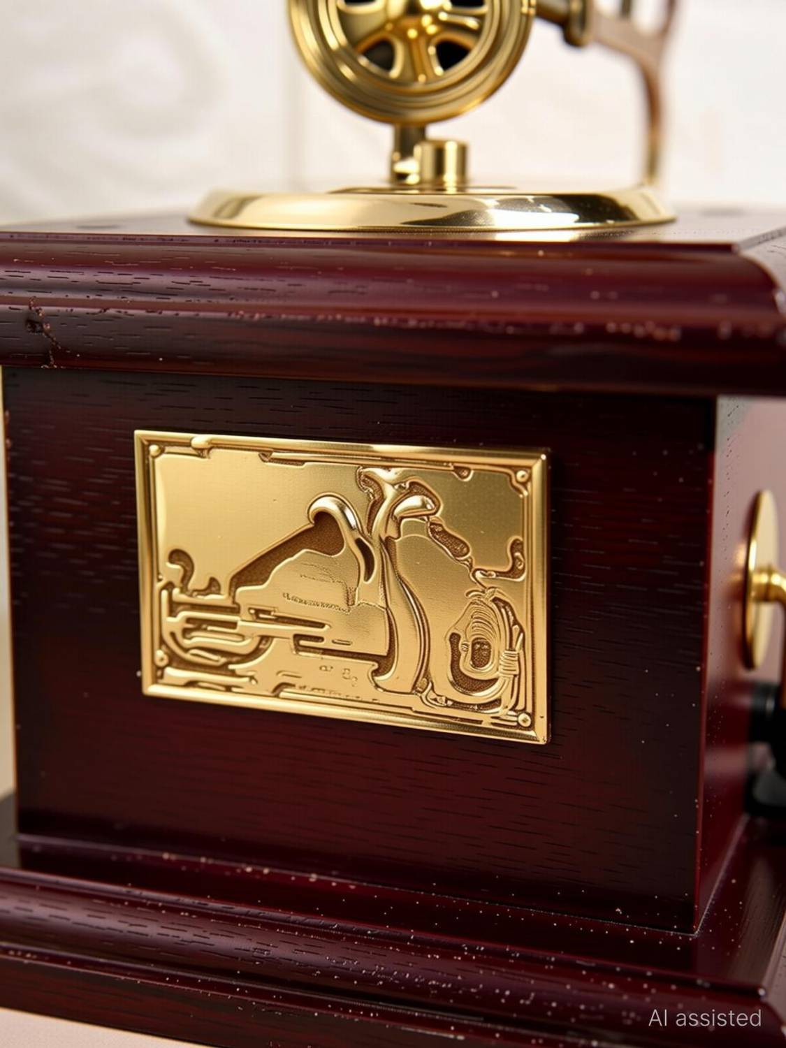 HOOMERT Brass Vintage Style Gramophone - Image 3