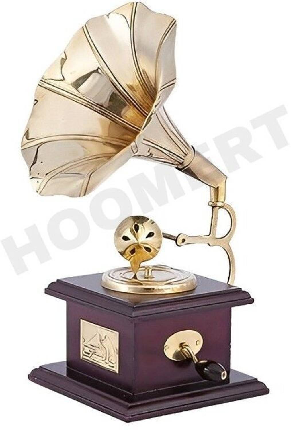 HOOMERT Brass Vintage Style Gramophone - Image 4