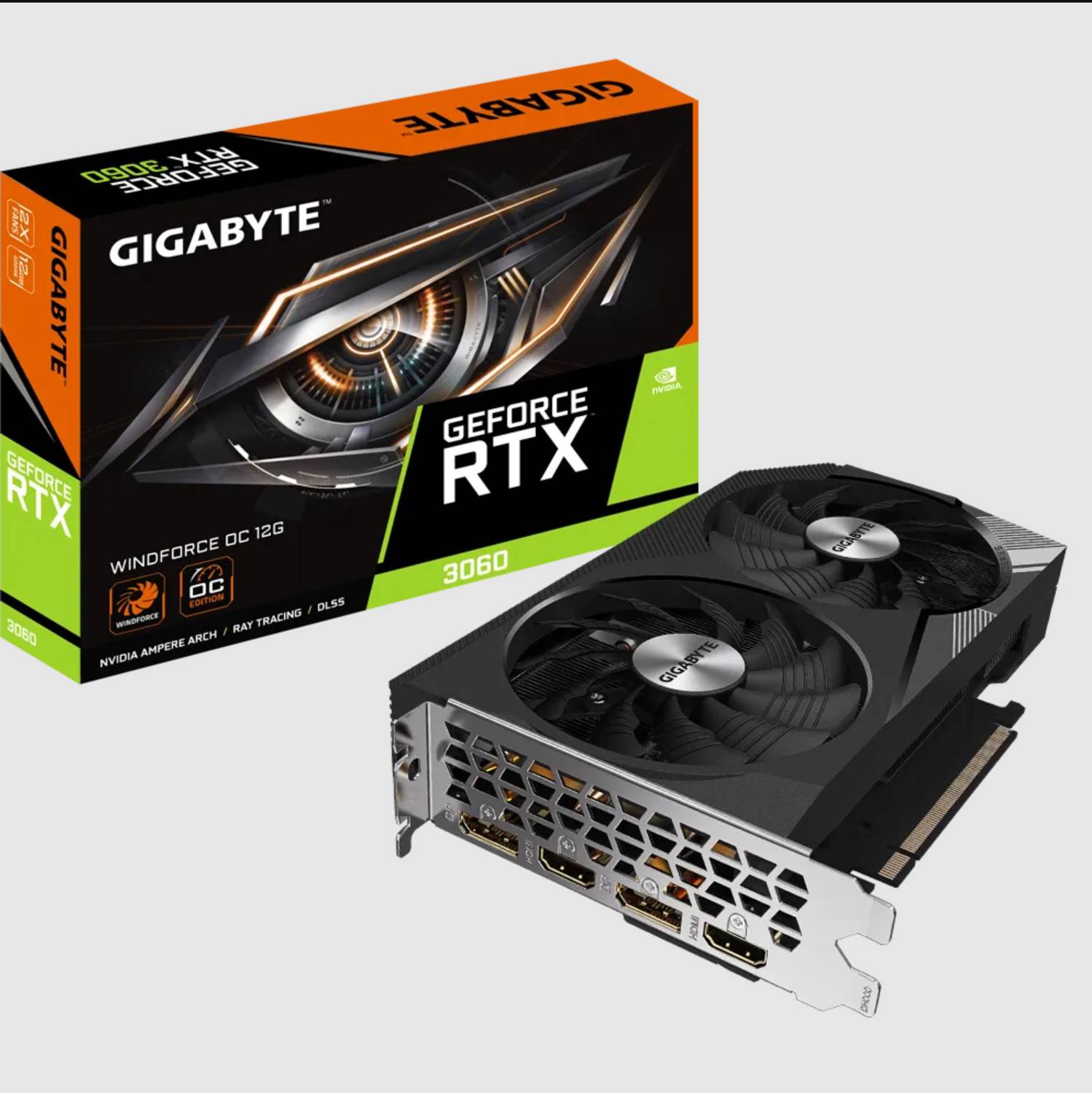 GIGABYTE GeForce RTX 3060 pci_e_x16 WINDFORCE OC 12GD (GV