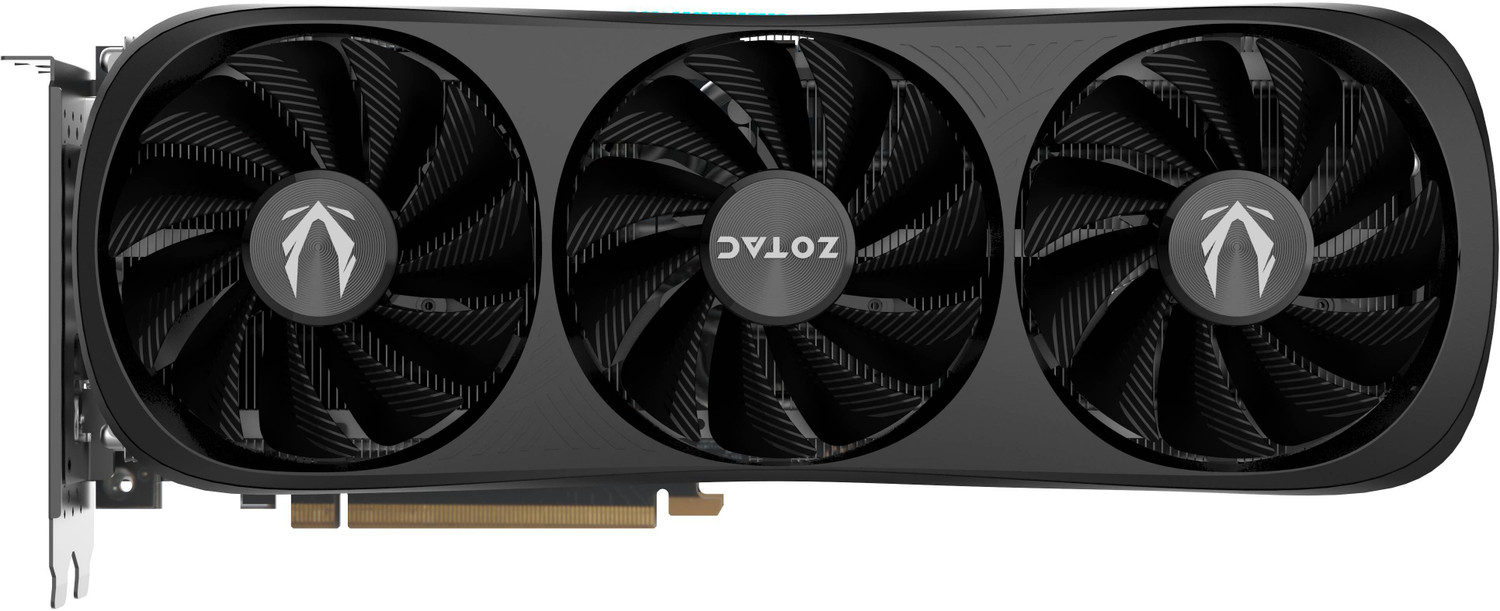 Image of ZOTAC GAMING GeForce RTX 4070 Ti SUPER Trinity Black Edition GDDR6X 16 GB NVIDIA Chipset 256 bit 2610 MHz Graphics Card