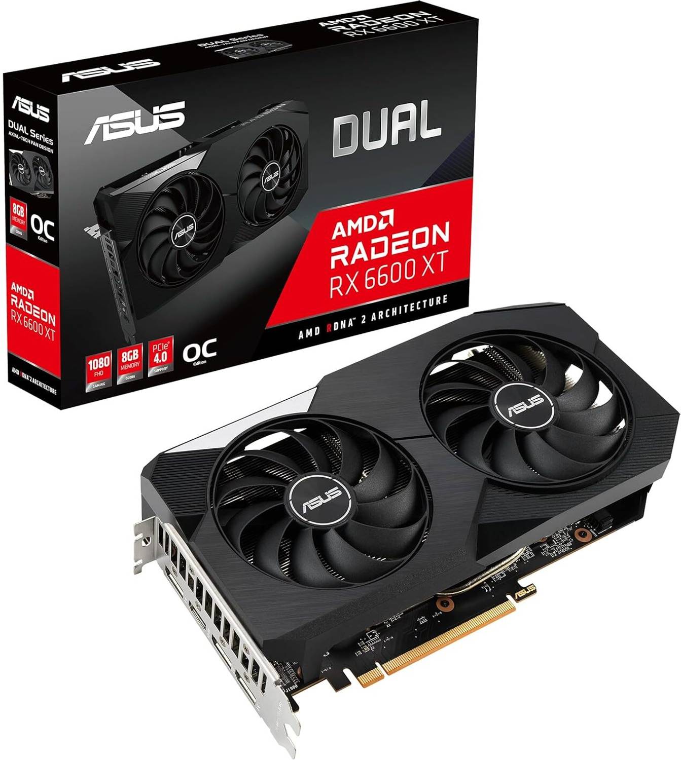 S*g様 【グラフィックボード】ASUS Radeon RX6600 ID:6D ASUS DUAL-RX6600XT-O8G GDDR6 8 GB AMD Radeon Chipset 128 bit 2607