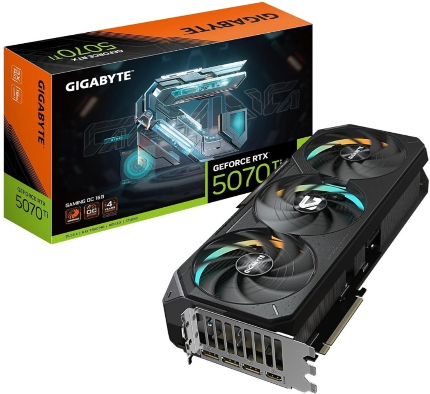 Image of GIGABYTE GV-N507TWF3-16GD GDDR7 16 GB NVIDIA Chipset 256 bit 2588 MHz Graphics Card