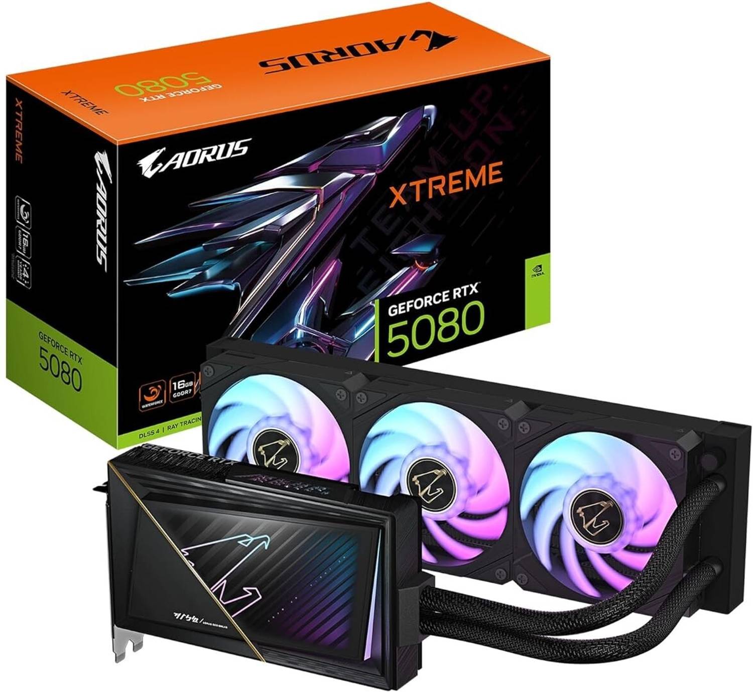 GIGABYTE Aorus RTX 5080 Xtreme Waterforce 16GB GDDR7 Pack of 256 - Image 2