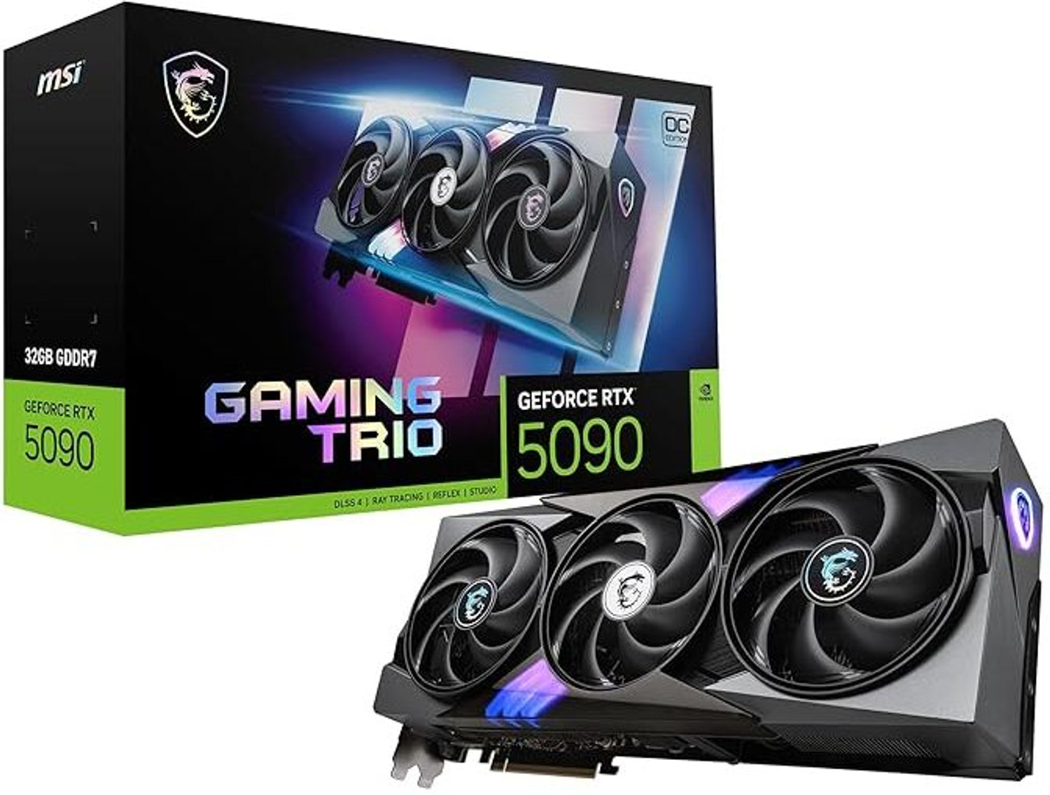 Image of MSI RTX 5090 32G VANGUARD SOC GDDR6X 32 GB NVIDIA Chipset 256 bit 2730 MHz Graphics Card