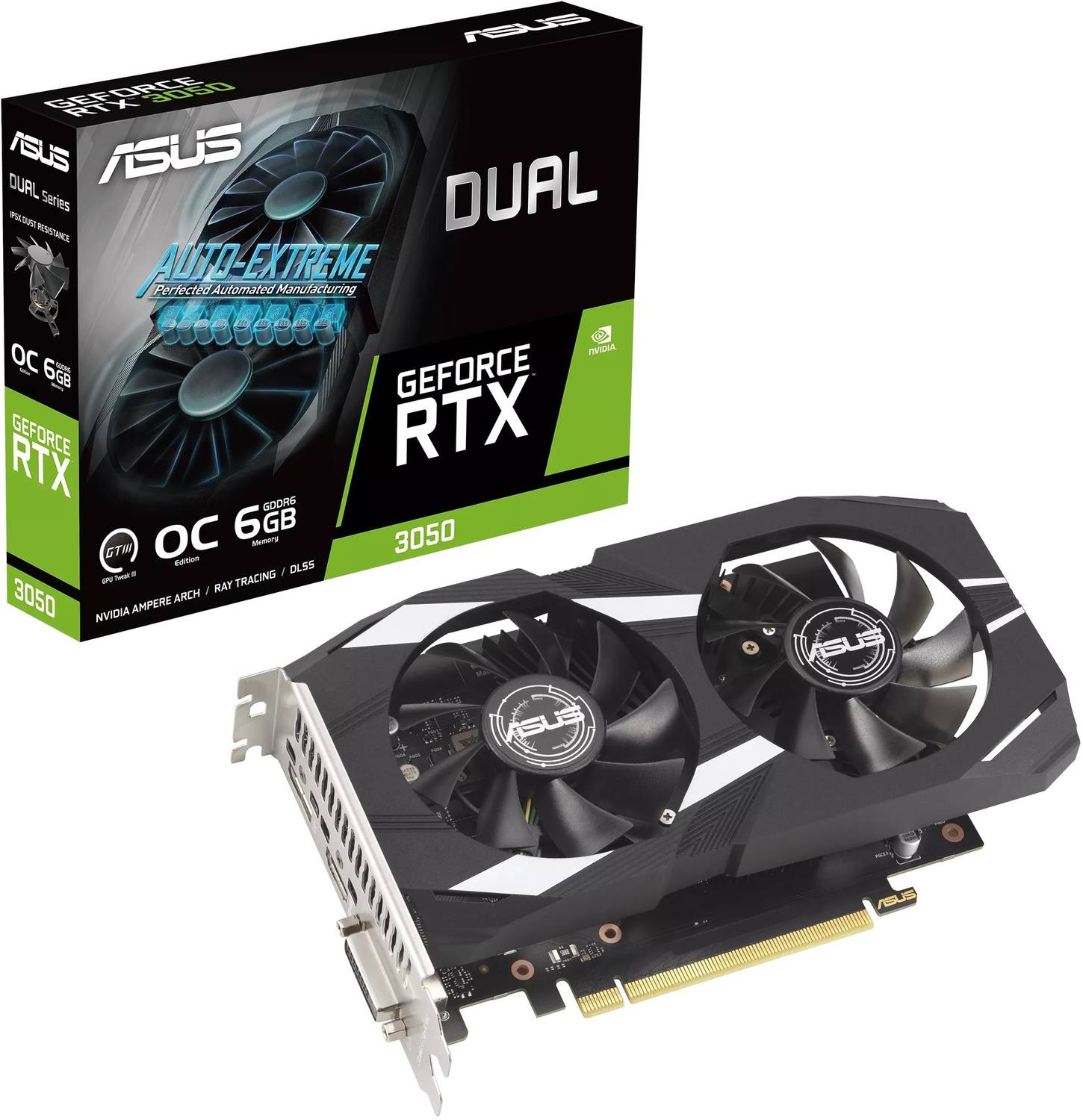 ASUS Dual GeForce RTX 3050 OC Edition 6GB GDDR6 Graphic Card (DUA