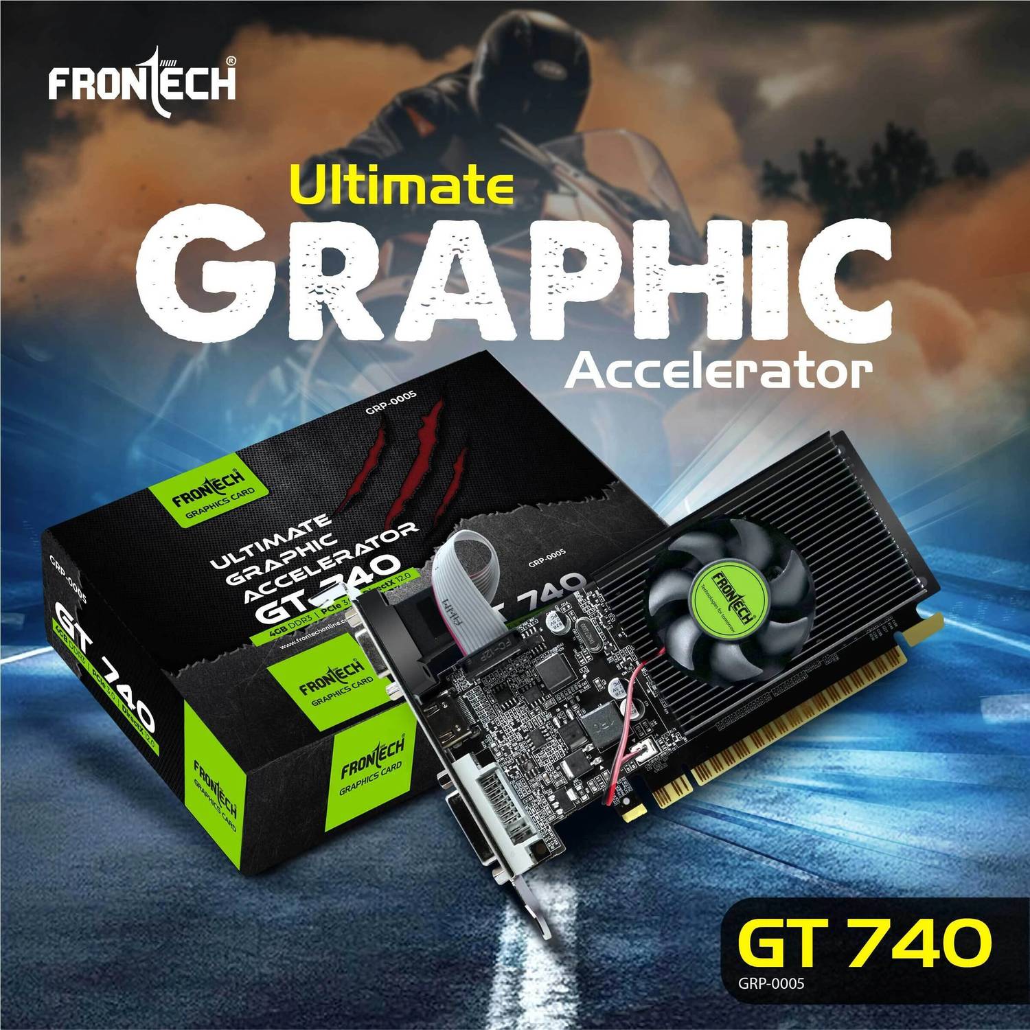 Frontech GT 740 4GB 128-bit Graphics Card Pack of 128 - Image 2