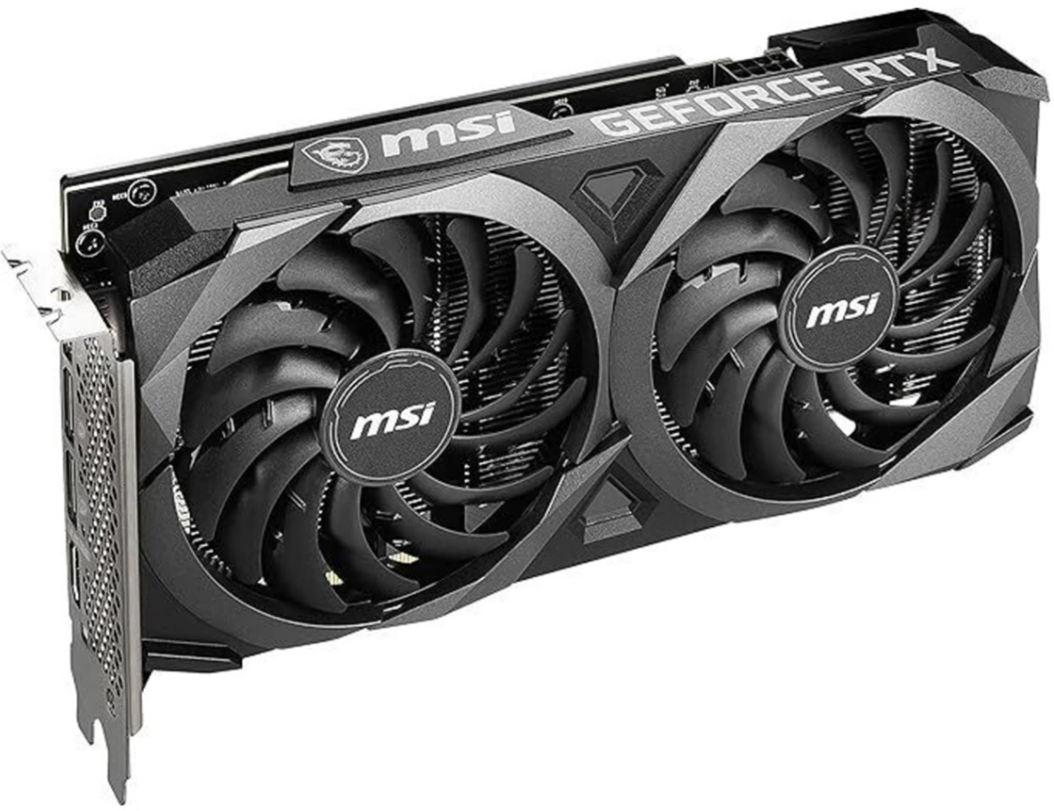 Image of MSI GEFORCE RTX 3060 VENTUS 2X 12G OC GDDR6 12 GB NVIDIA Chipset 192 bit 1320 MHz Graphics Card