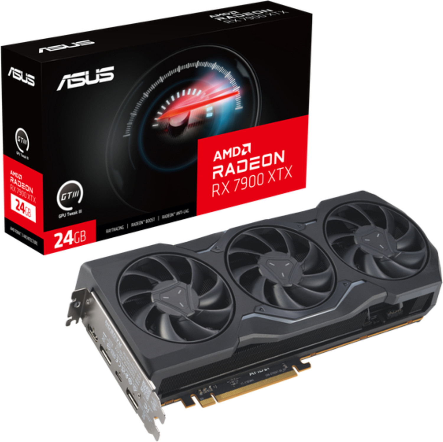 Image of ASUS TUF-RX7900XTX-O24G-GAMING GDDR6 24 GB AMD /ATI Chipset 384 bit 2500 MHz Graphics Card