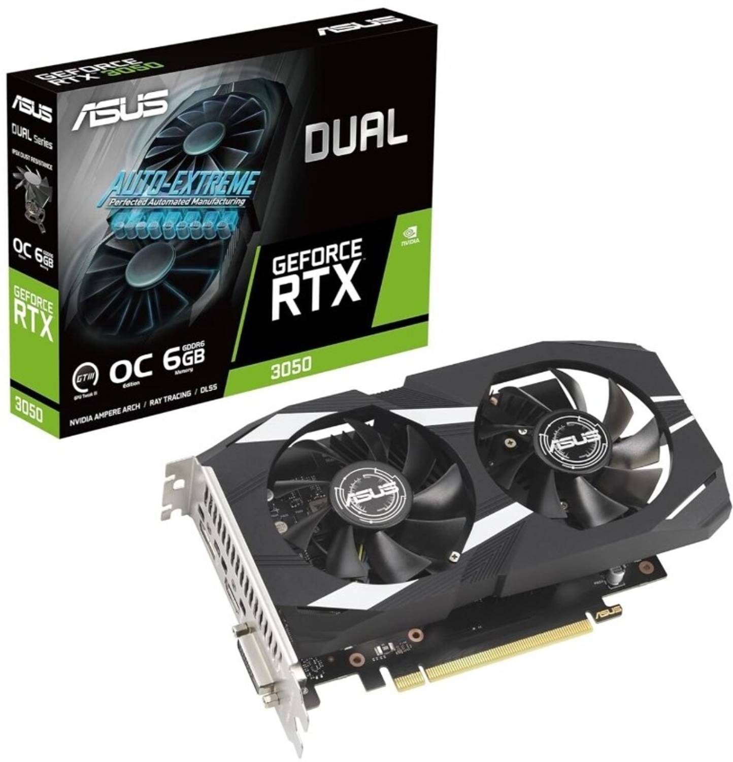ASUS Dual RTX 3050 6GB OC Edition GPU Pack of 96