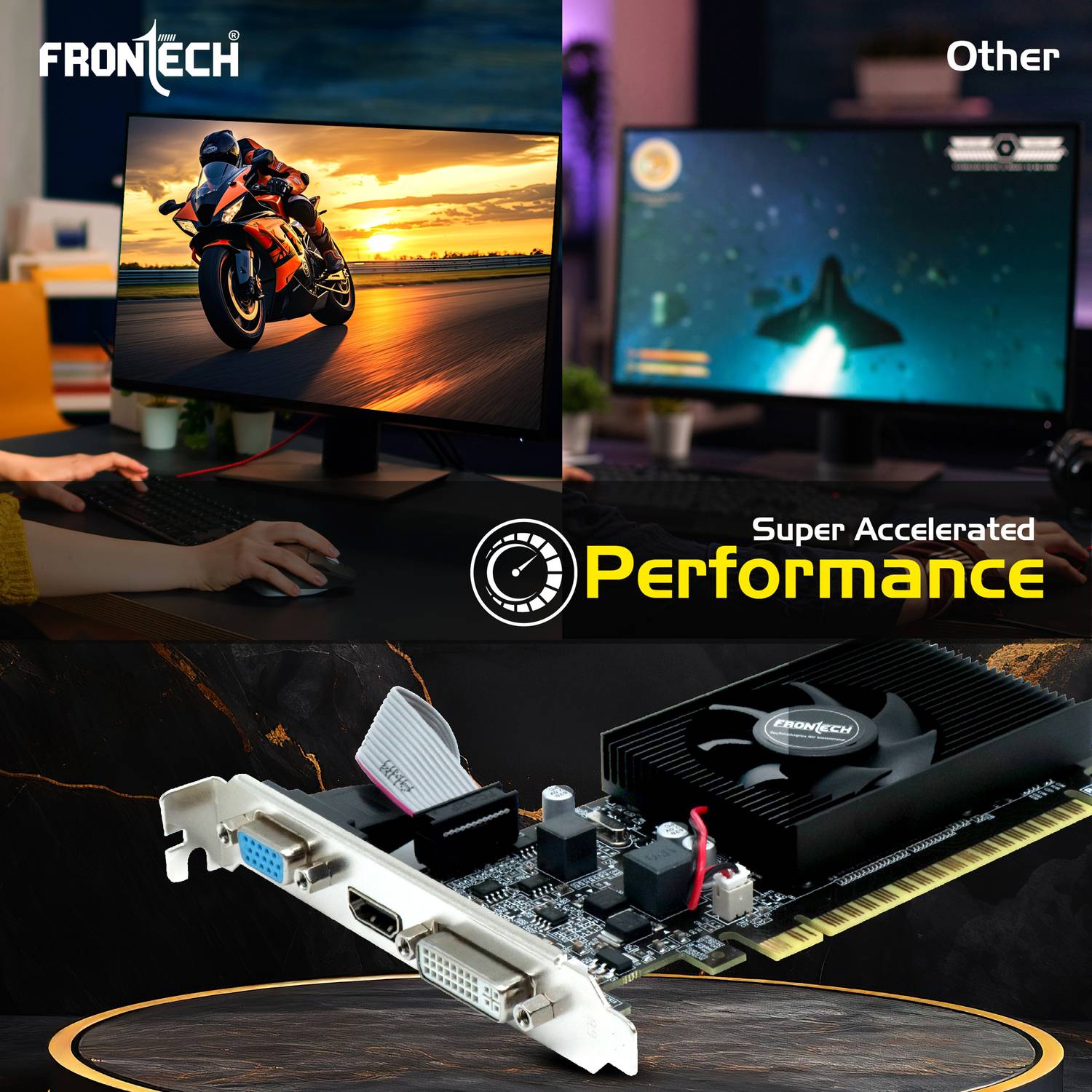 Frontech GT 730 Graphics Card 4GB DDR3 PCIe 2.0 Pack of 64 - Image 5