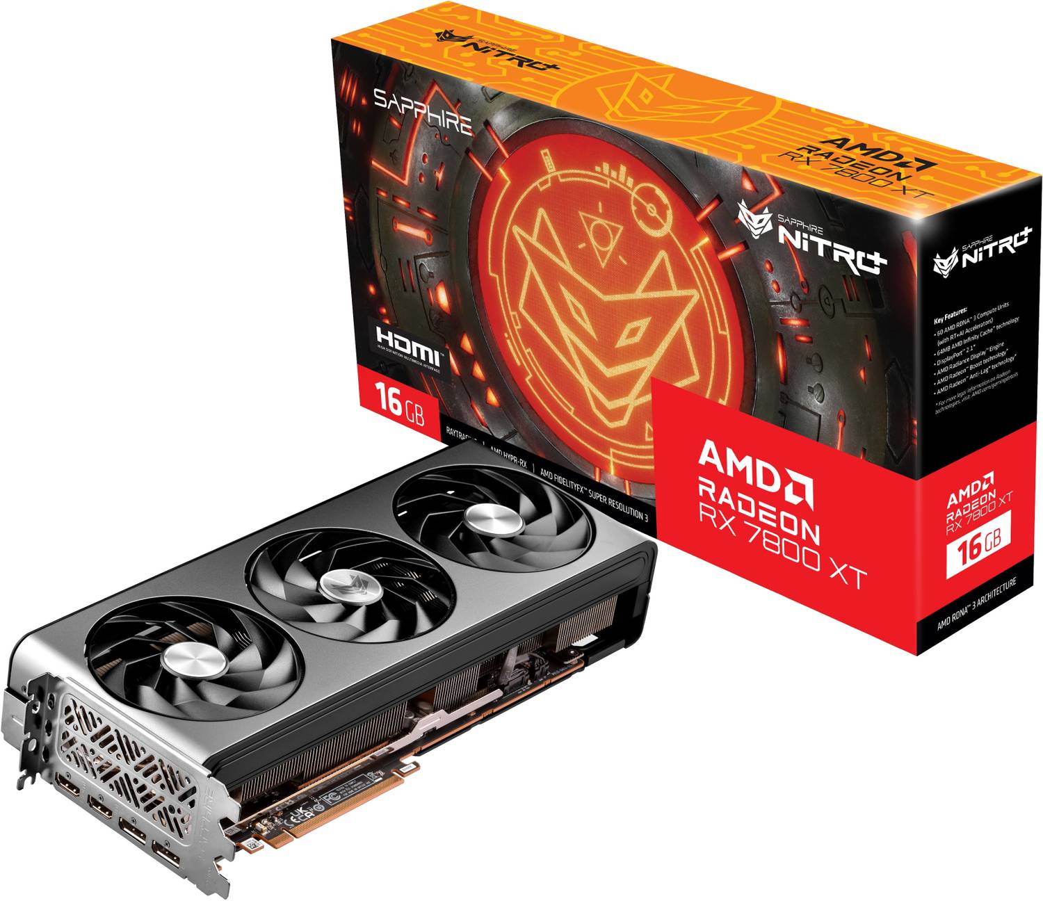 Sapphire NITRO+ AMD Radeon RX 7800 XT 16GB GDDR6 16 GB AMD/ATI