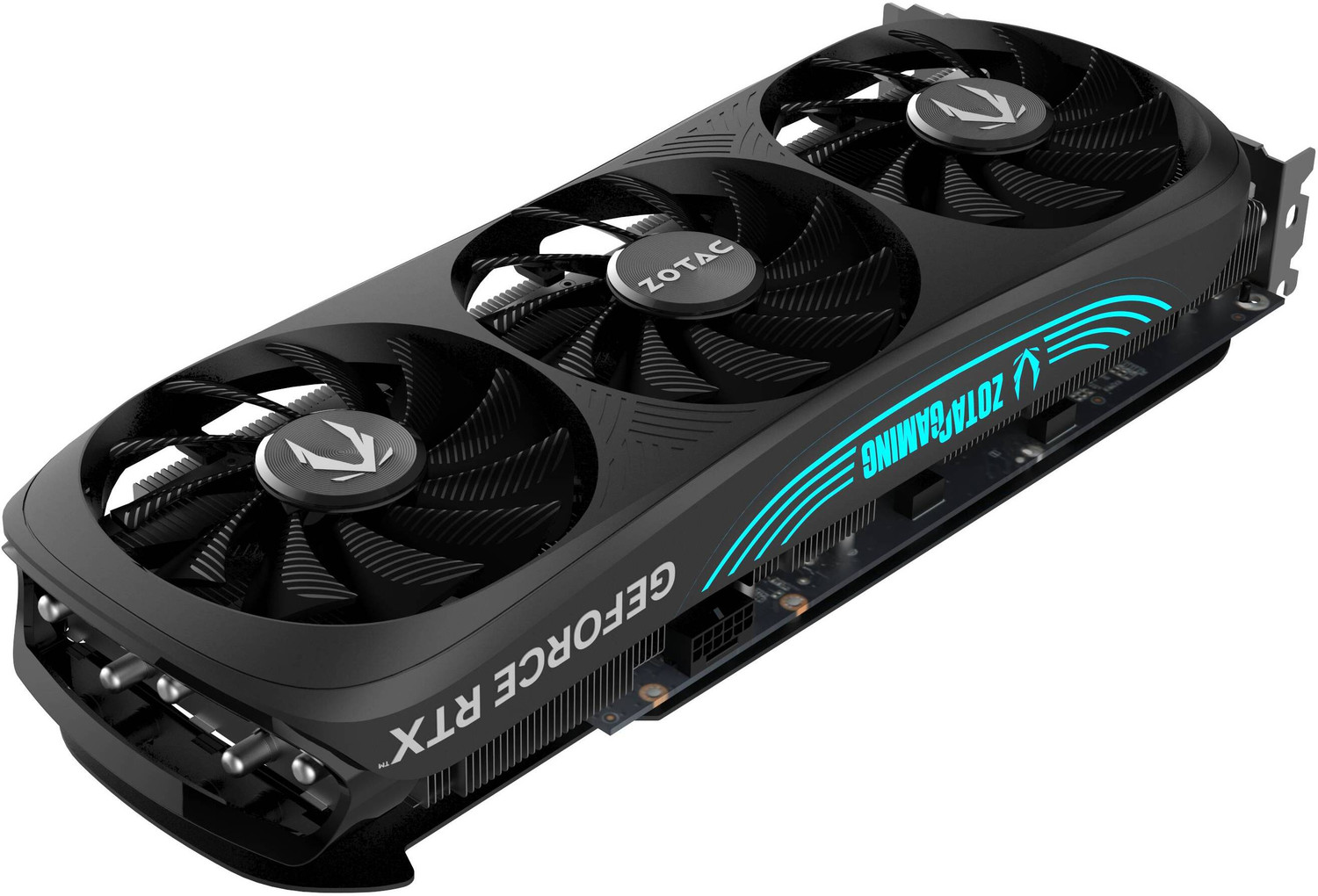 Image of ZOTAC GAMING GeForce RTX 4070 Ti SUPER Trinity Black Edition GDDR6X 16 GB NVIDIA Chipset 256 bit 2610 MHz Graphics Card