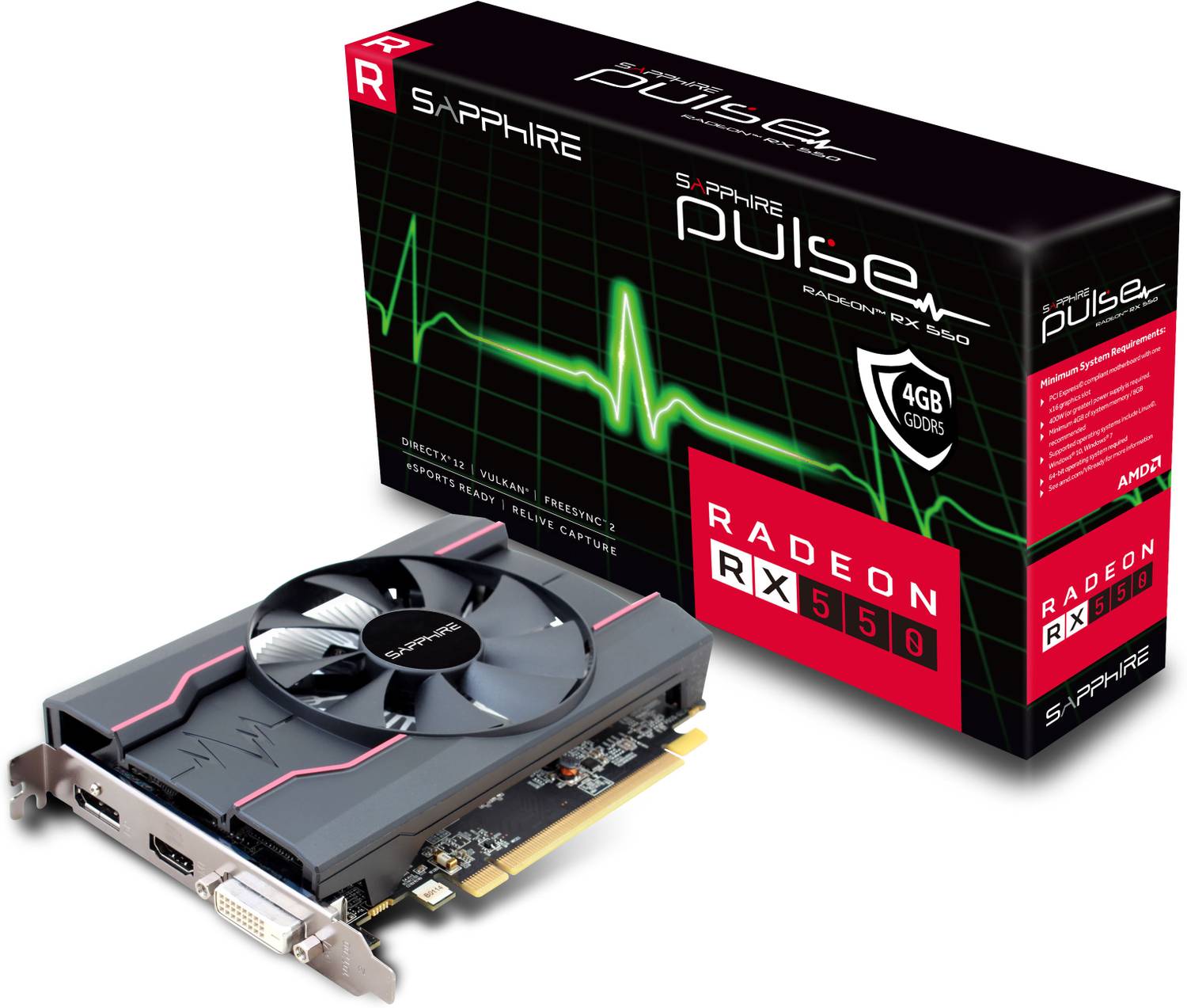 Sapphire Radeon RX 550 4GB GDDR5 Graphics Card Pack of 128 - Image 3