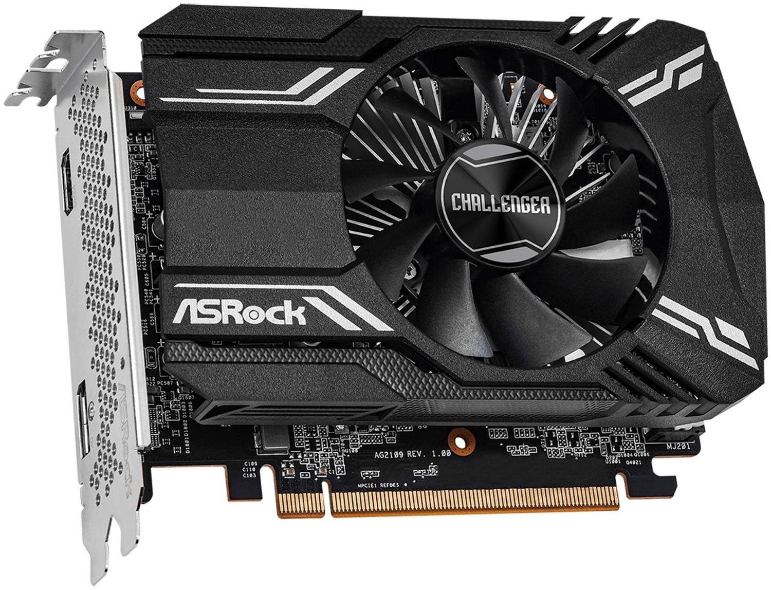 Image of ASRock RX 6400 GDDR6 4 GB AMD Radeon Chipset 64 bit 2321 MHz Graphics Card