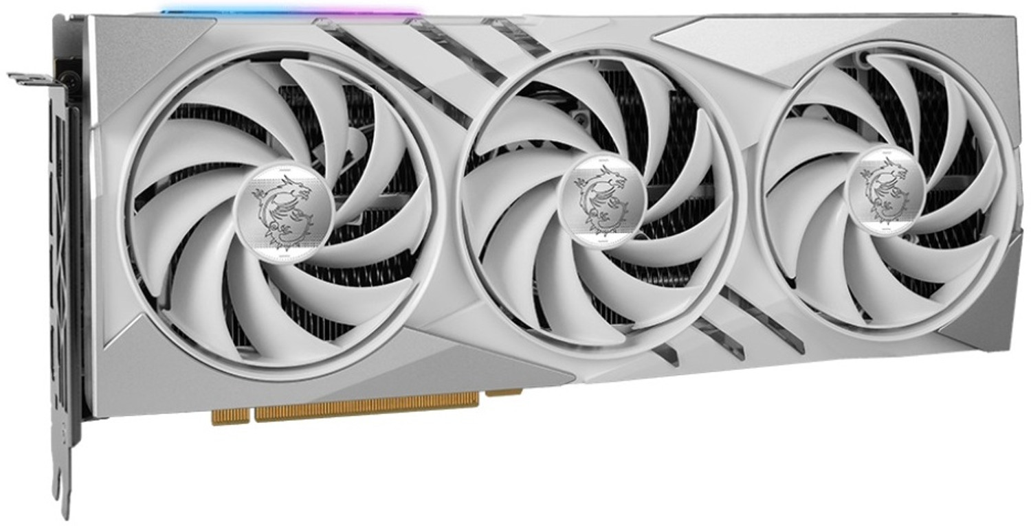 Image of MSI GeForce RTX 4060 Ti GAMING X SLIM WHITE 8G GDDR6 8 GB NVIDIA Chipset 128 bit 2670 MHz Graphics Card