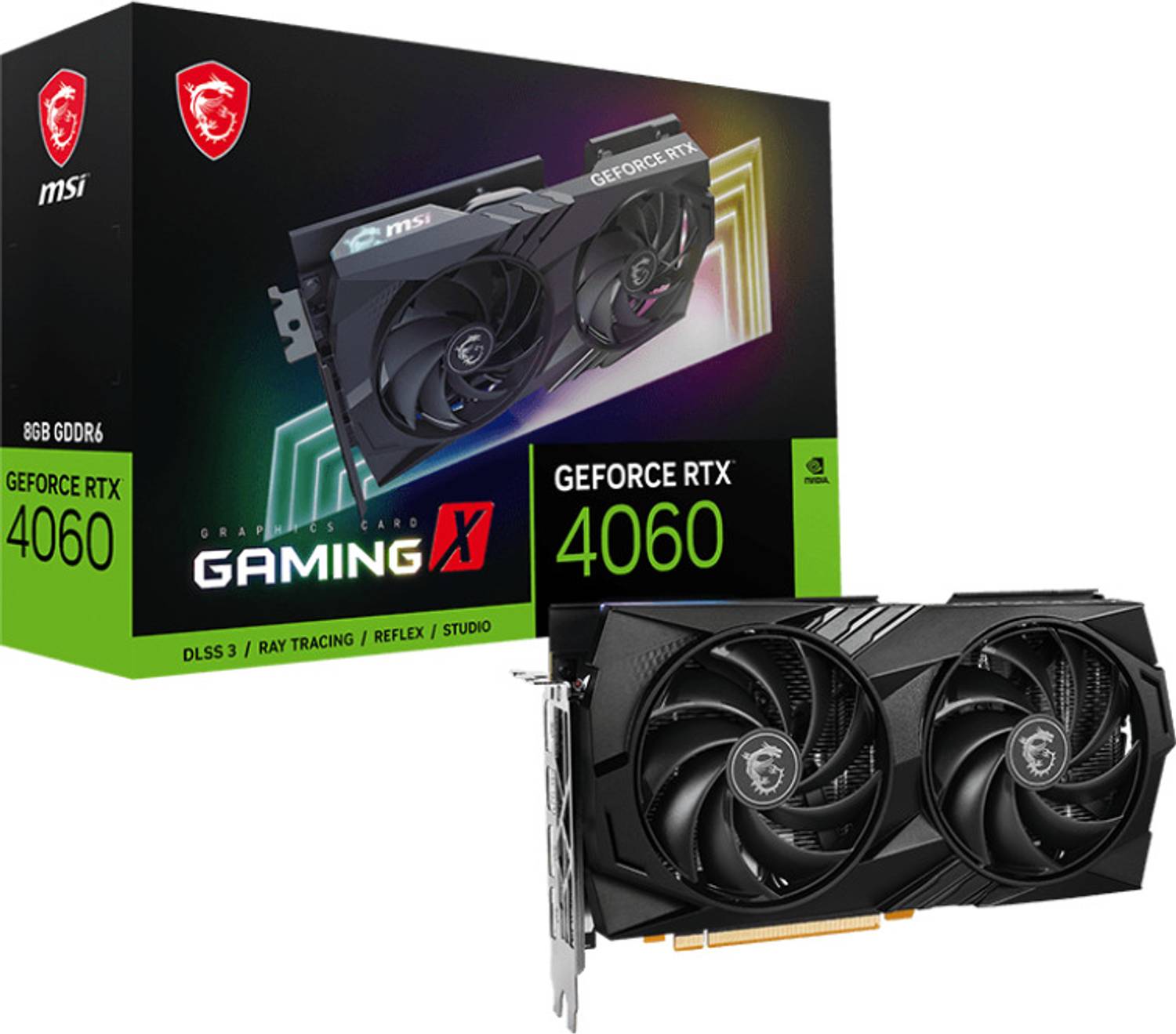 MSI GeForce RTX 4060 GAMING X 8G GDDR6 8 GB NVIDIA Chipset 128 bit