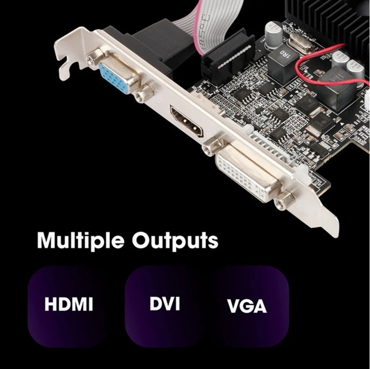 Image of ZEBRONICS ZEB-G210 1GB DDR3 1 GB NVIDIA Chipset 64 bit 1000 MHz Graphics Card