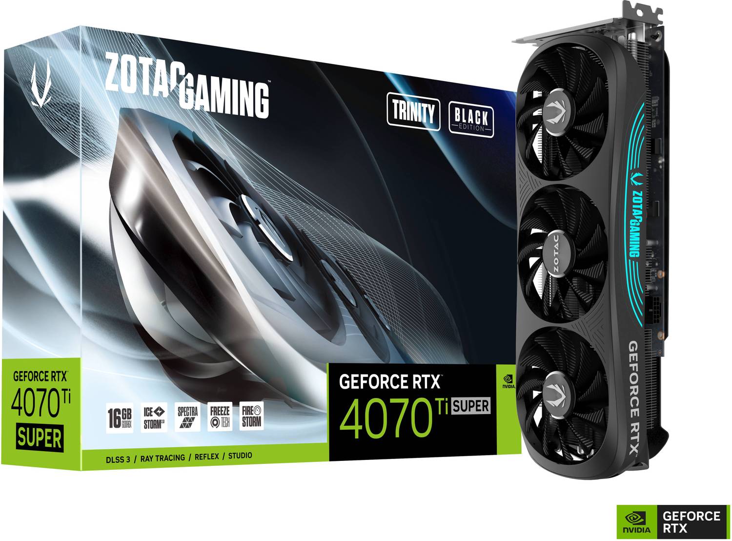 ZOTAC GAMING GeForce RTX 4070 SUPER Trinity Black Edition GDDR6X