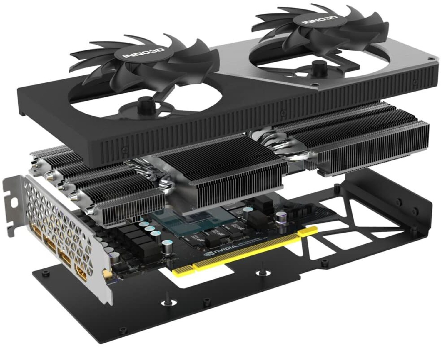 Image of Inno3D GEFORCE RTX 4070 TWIN X2 GDDR6X 12 GB NVIDIA Chipset 192 bit 4070 MHz Graphics Card