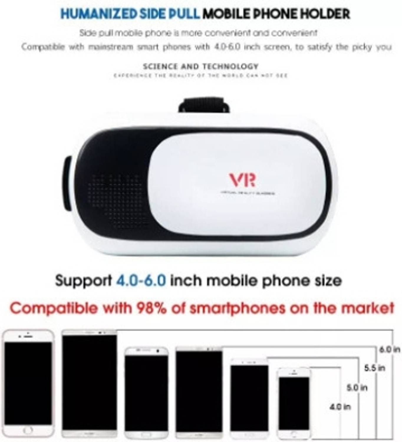 VRGRID VR Headset Premium Mobile VR Box - Image 4