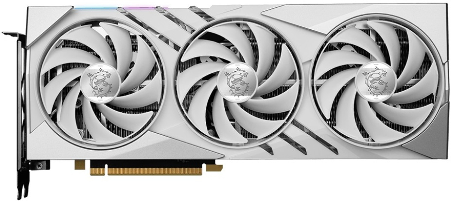 Image of MSI GeForce RTX 4060 Ti GAMING X SLIM WHITE 8G GDDR6 8 GB NVIDIA Chipset 128 bit 2670 MHz Graphics Card